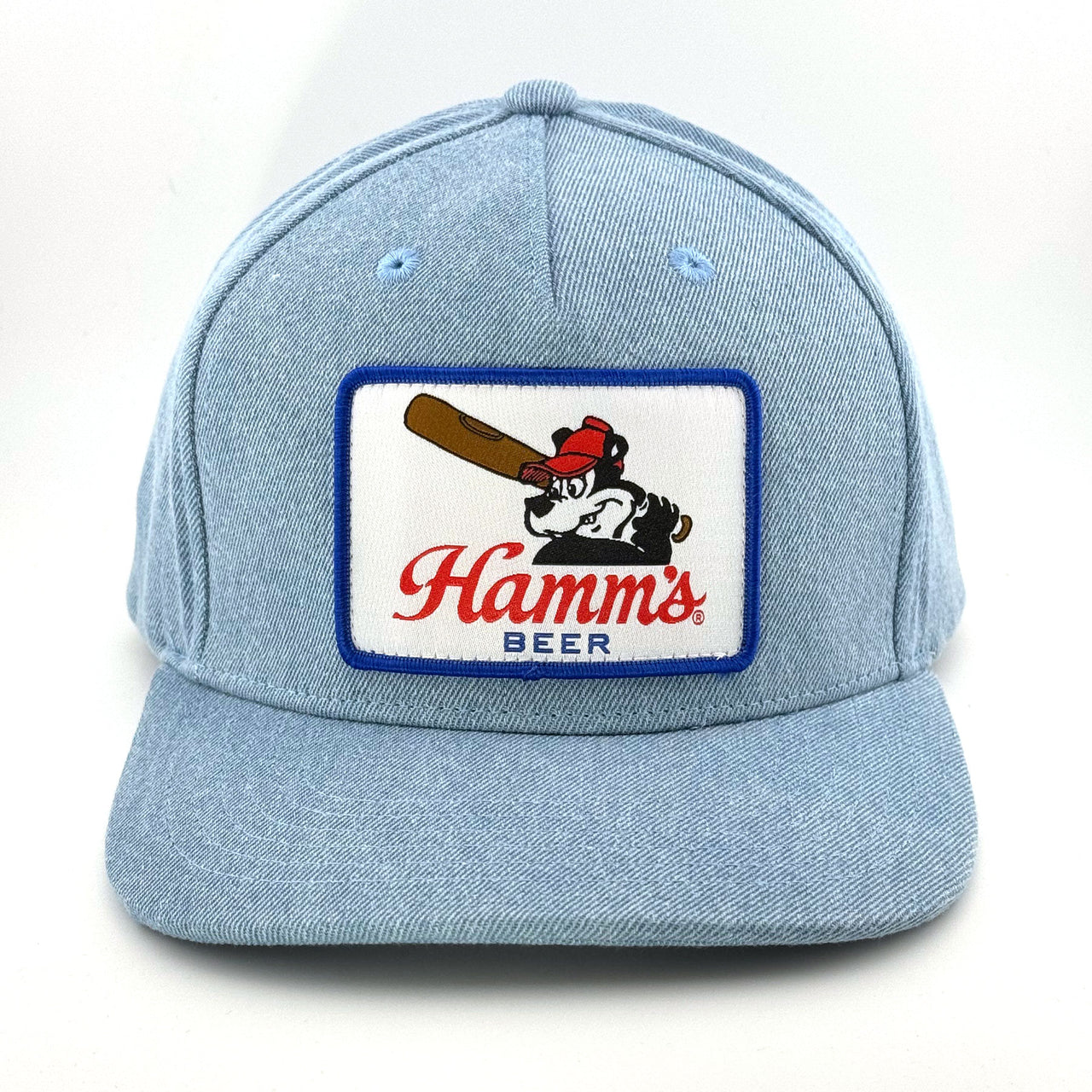 Hamm's - Hamm's Bear Baseball At Bat - Denim Snapback Hat