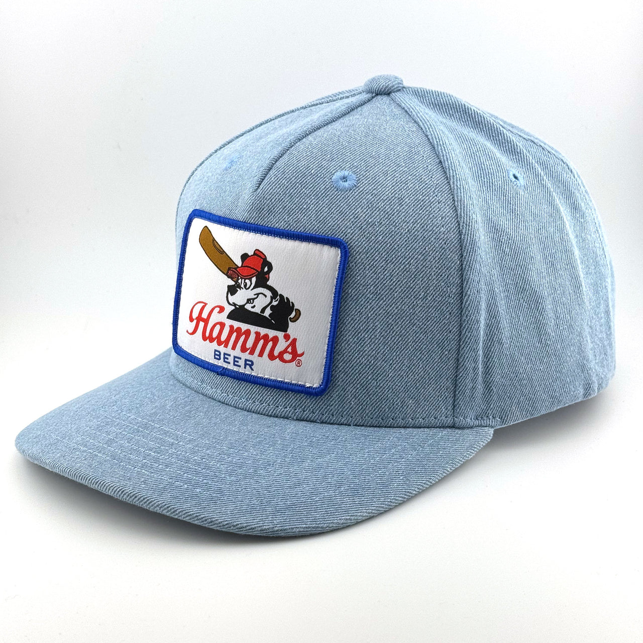 Hamm's - Hamm's Bear Baseball At Bat - Denim Snapback Hat
