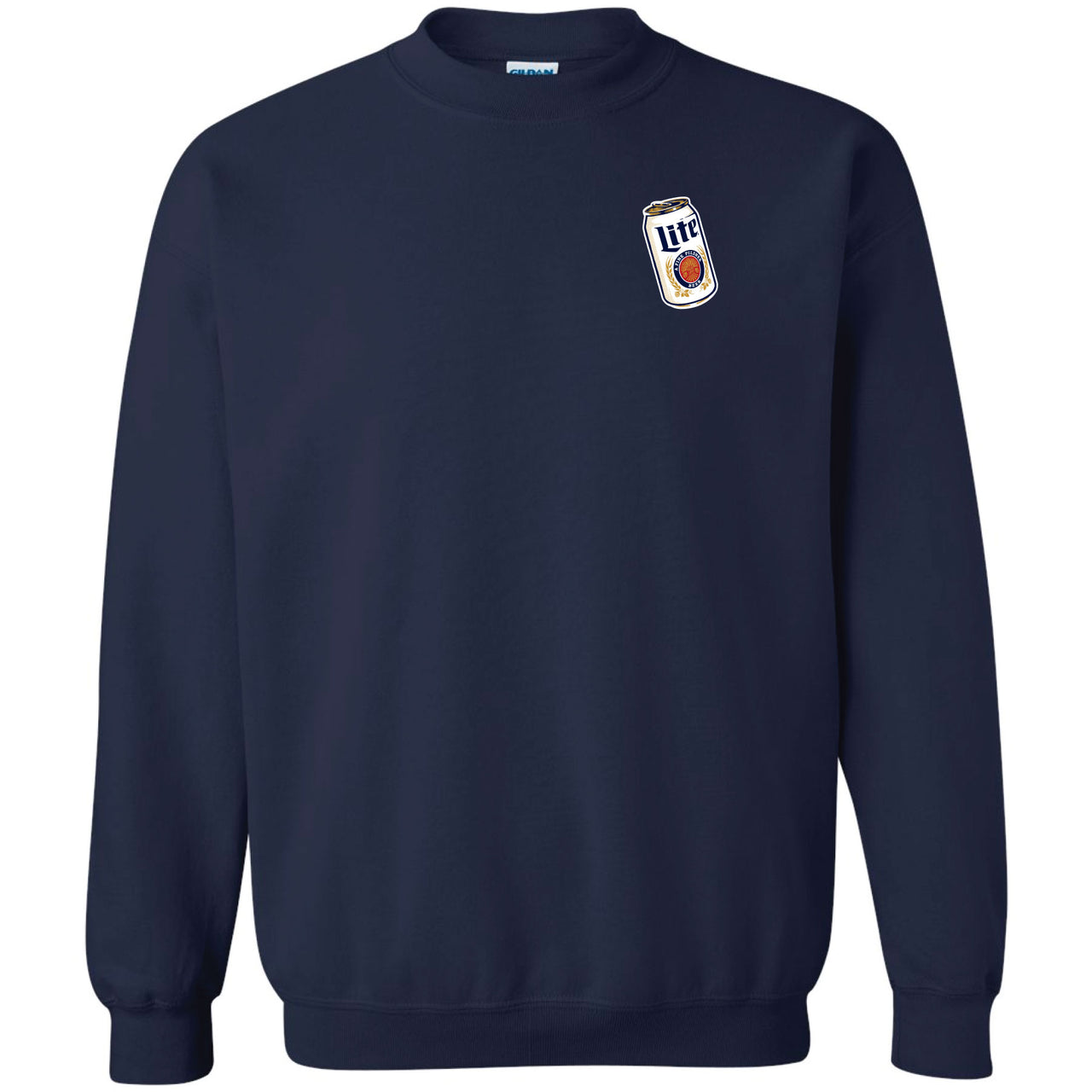 Miller Lite - Can Crest and Logo 2-sided Crew Sweatshirt