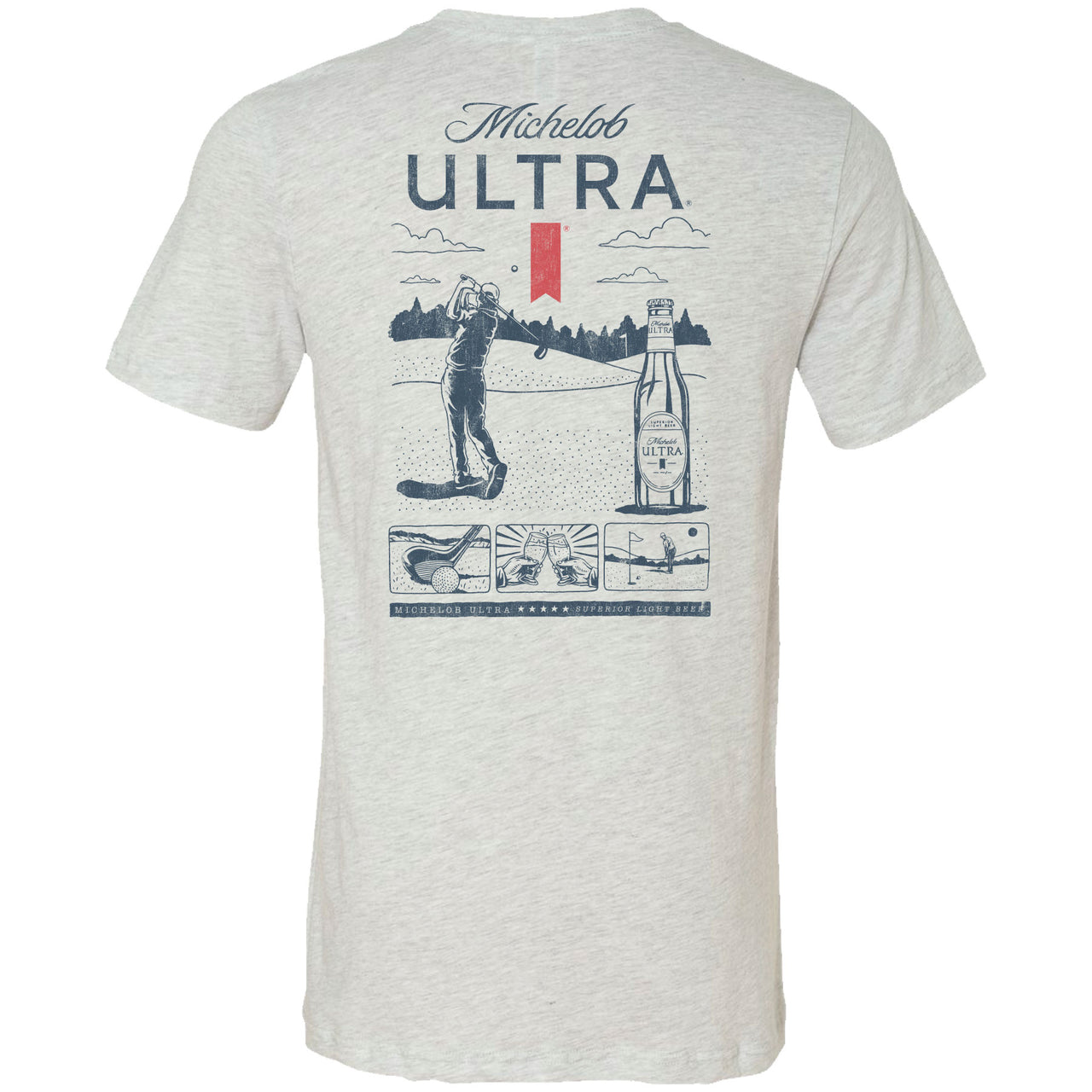 Michelob Ultra - Vintage Golf Ad 2-sided - T-shirt
