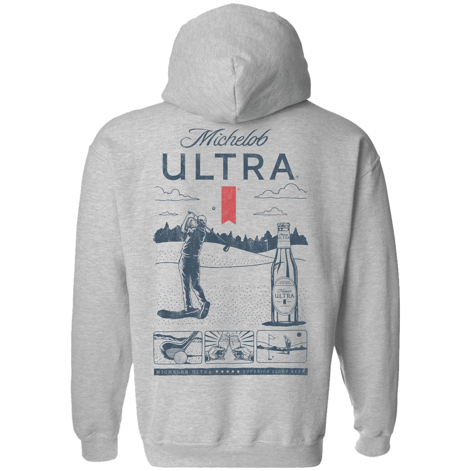 Michelob Ultra Vintage Golf Ad 2-sided Hoodie - Brew City Beer Gear