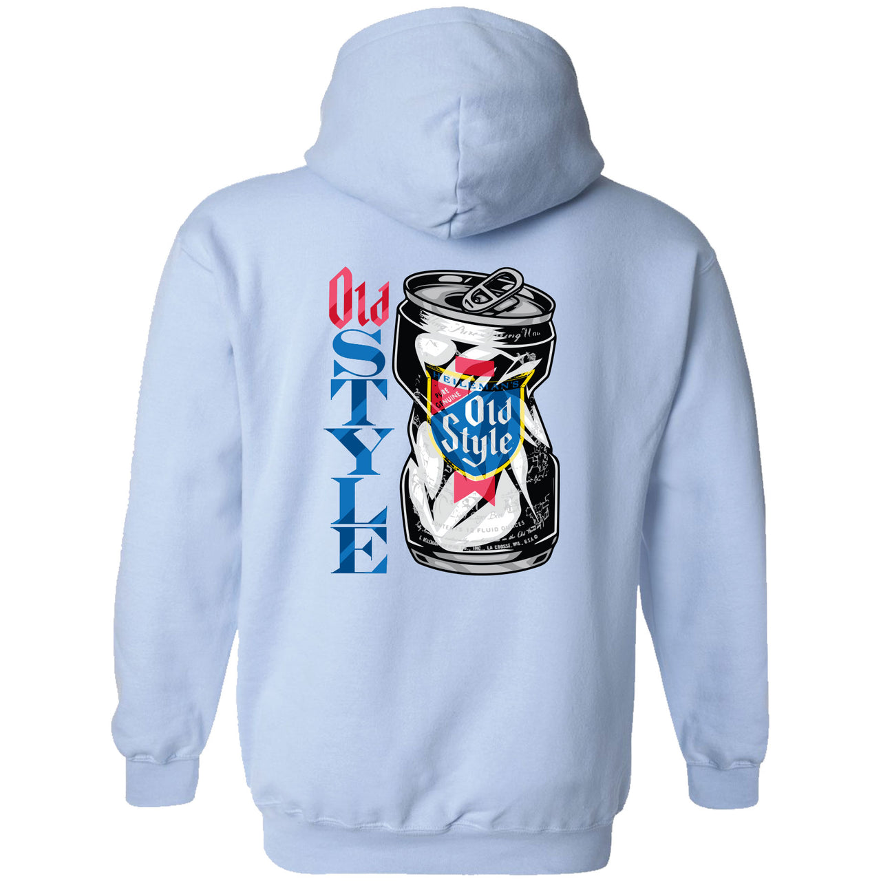 Old Style - Crushed Can 2-sided Hoodie