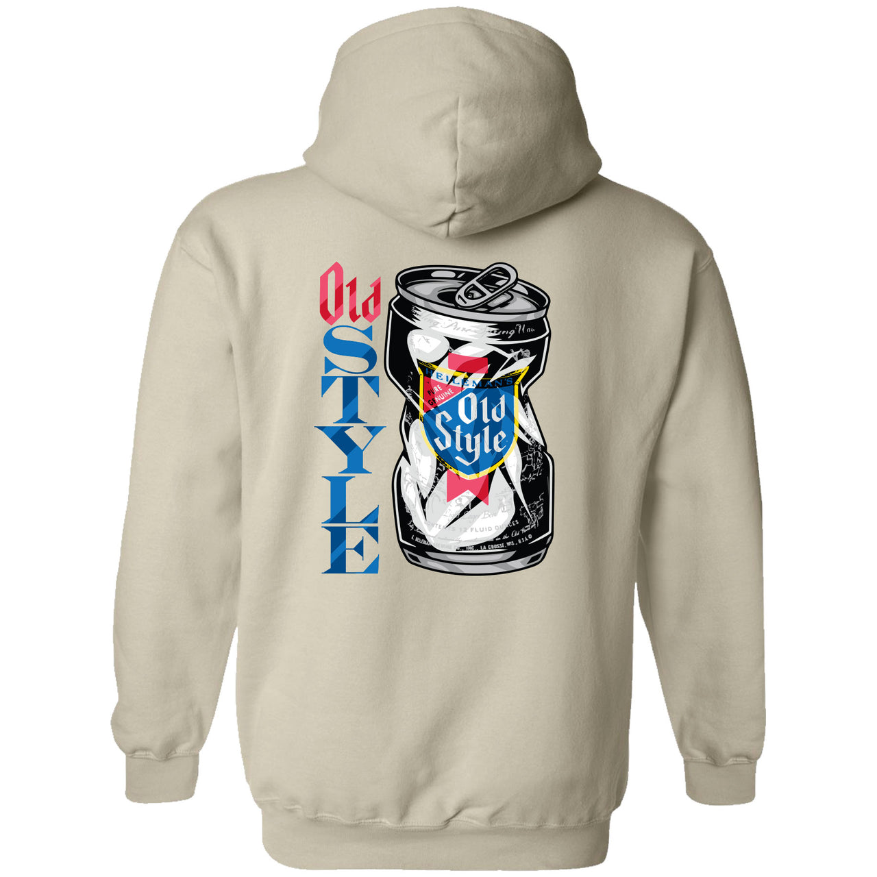 Old Style - Crushed Can 2-sided Hoodie - V2