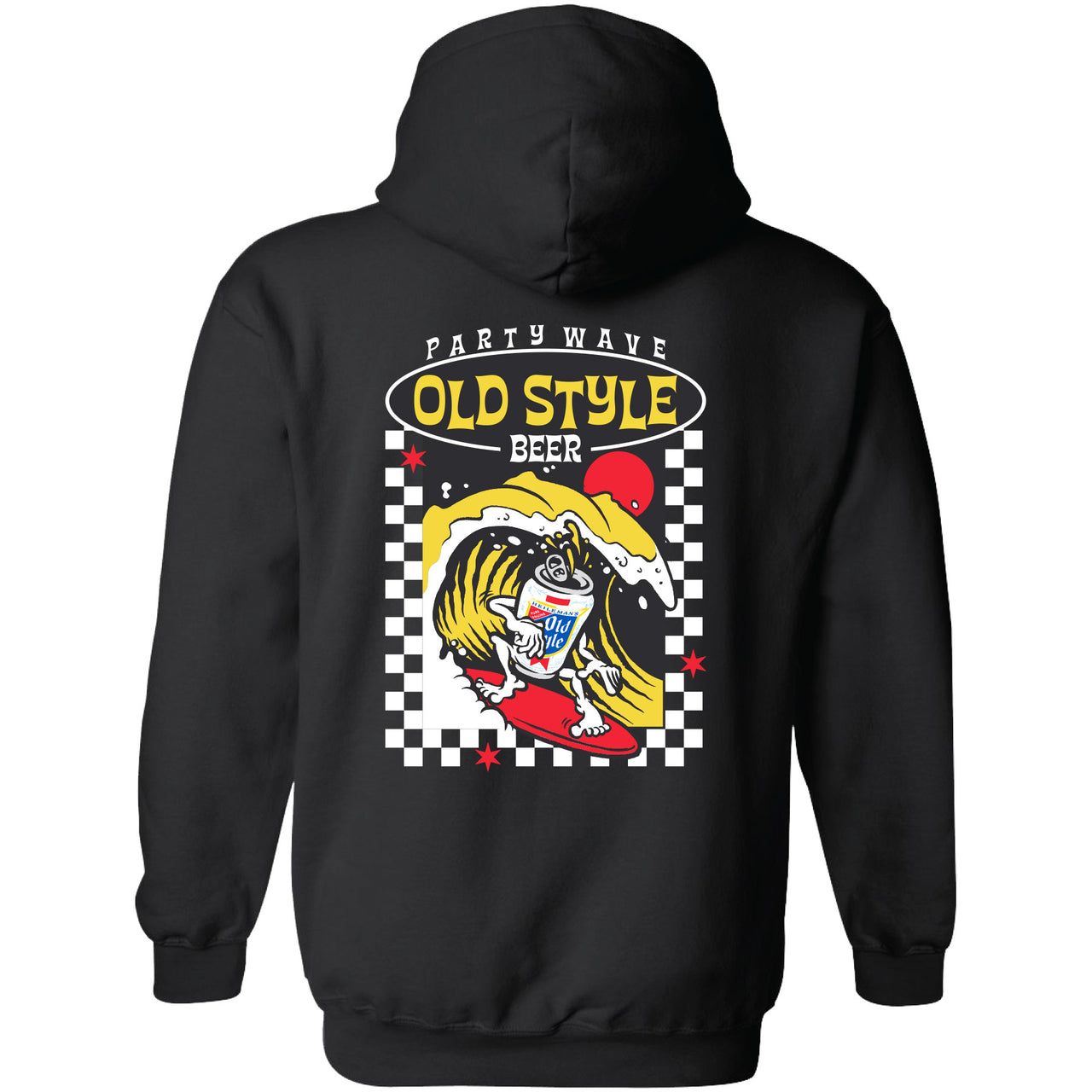Old Style - Party Wave Vintage Ad 2-sided Hoodie - V2