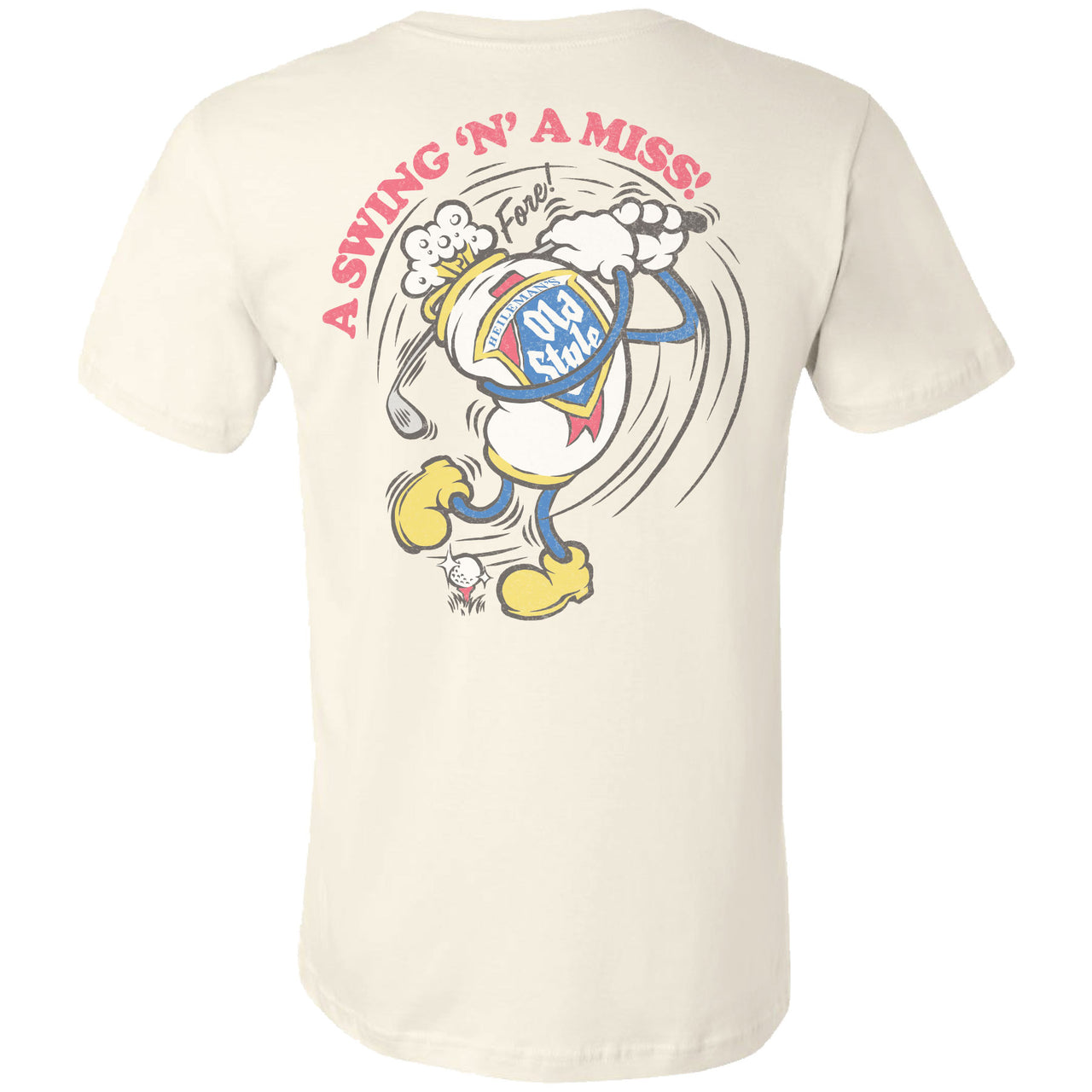 Old Style - Golf - A Swing 'N' A Miss! 2-sided T-shirt