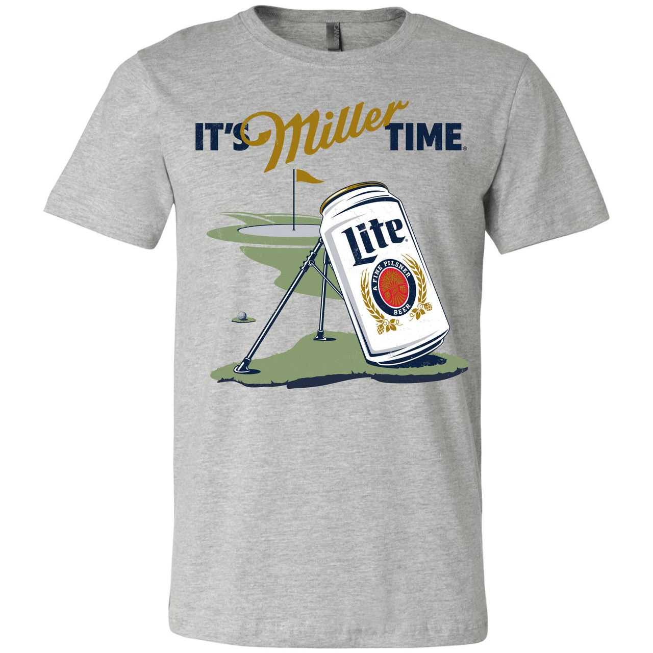 Miller Lite - Golf - Can Golf Bag Stand T-shirt