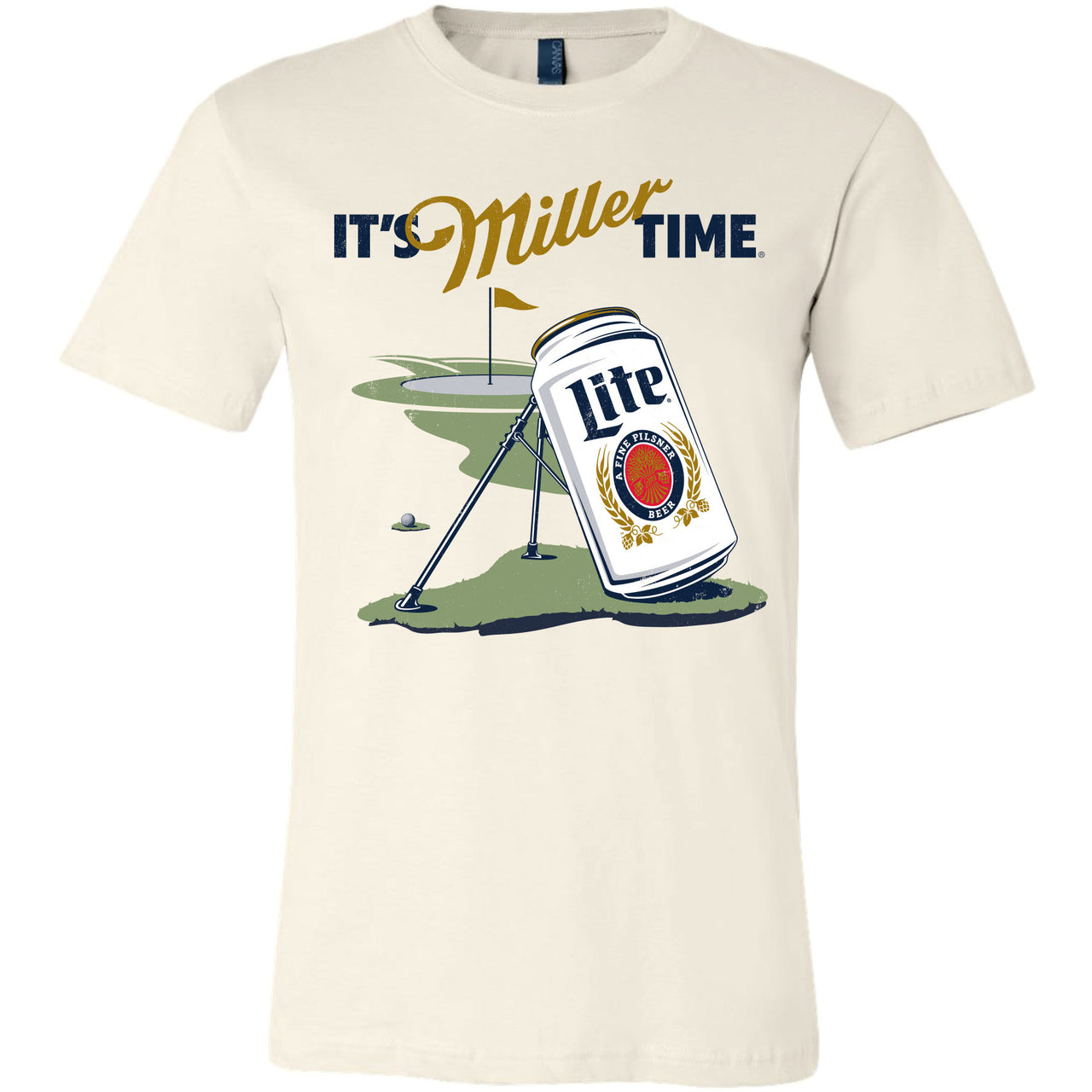 Miller Lite - Golf - Can Golf Bag Stand T-shirt