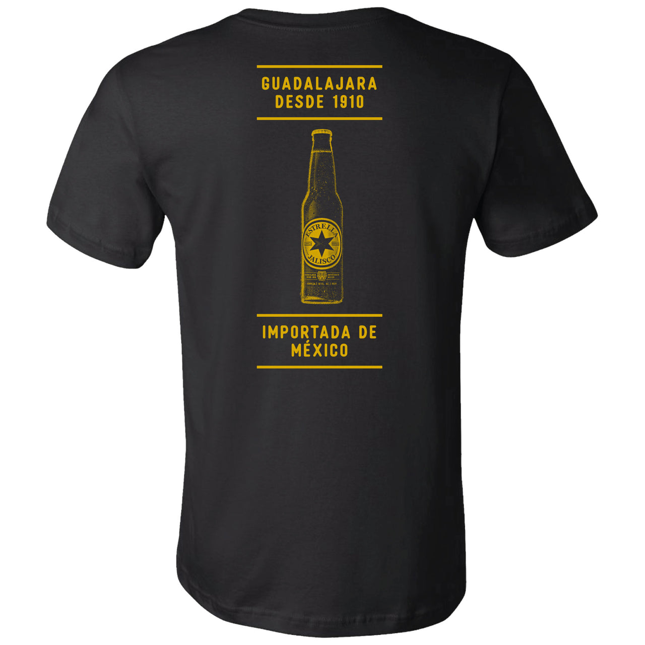 Estrella Jalisco - Beer Bottle Graphic - 2-sided - T-shirt