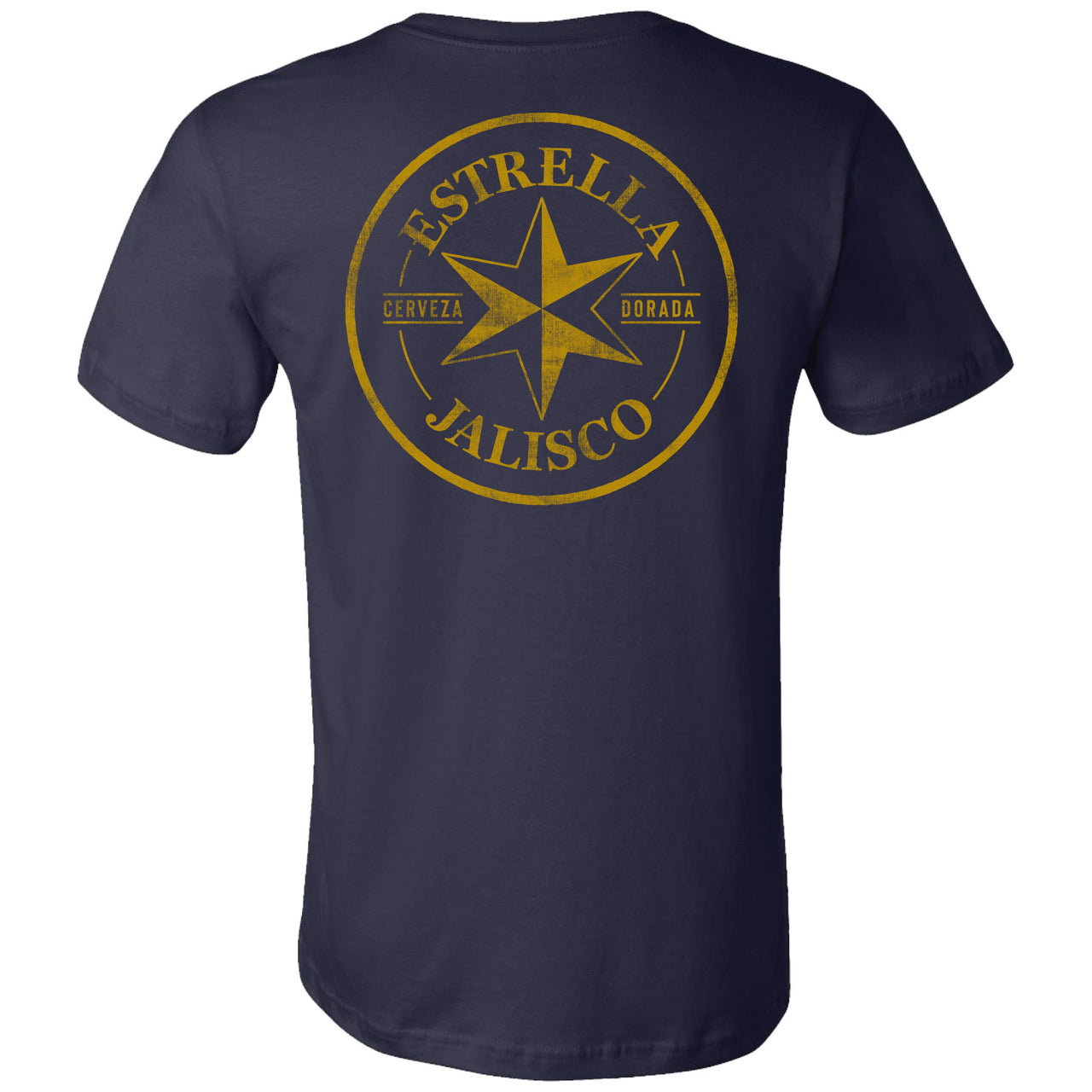Estrella Jalisco - Crest Design with Estrella Left Chest - 2-sided - T-Shirt