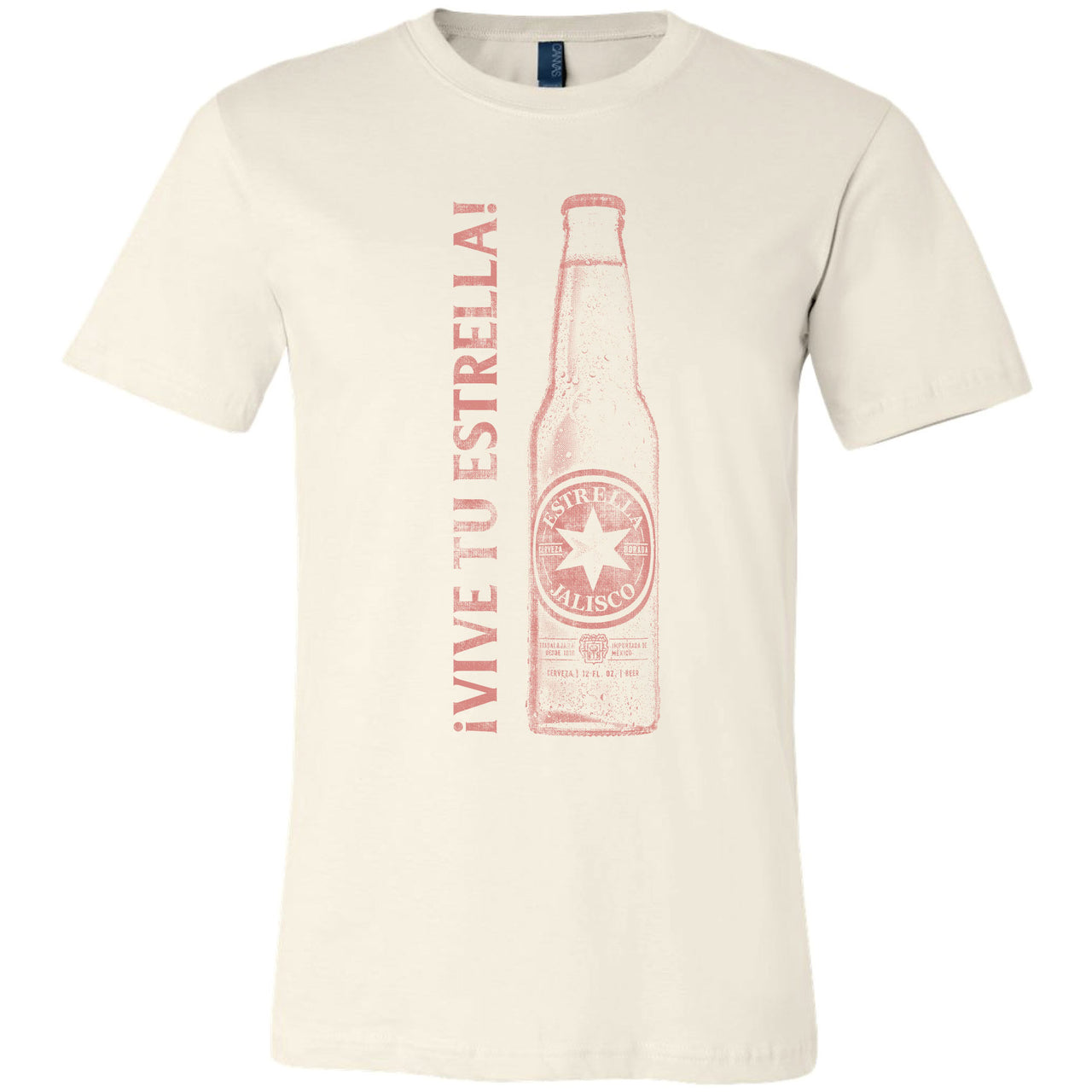 Estrella Jalisco - Bottle and Crest Design - 2-sided - T-shirt