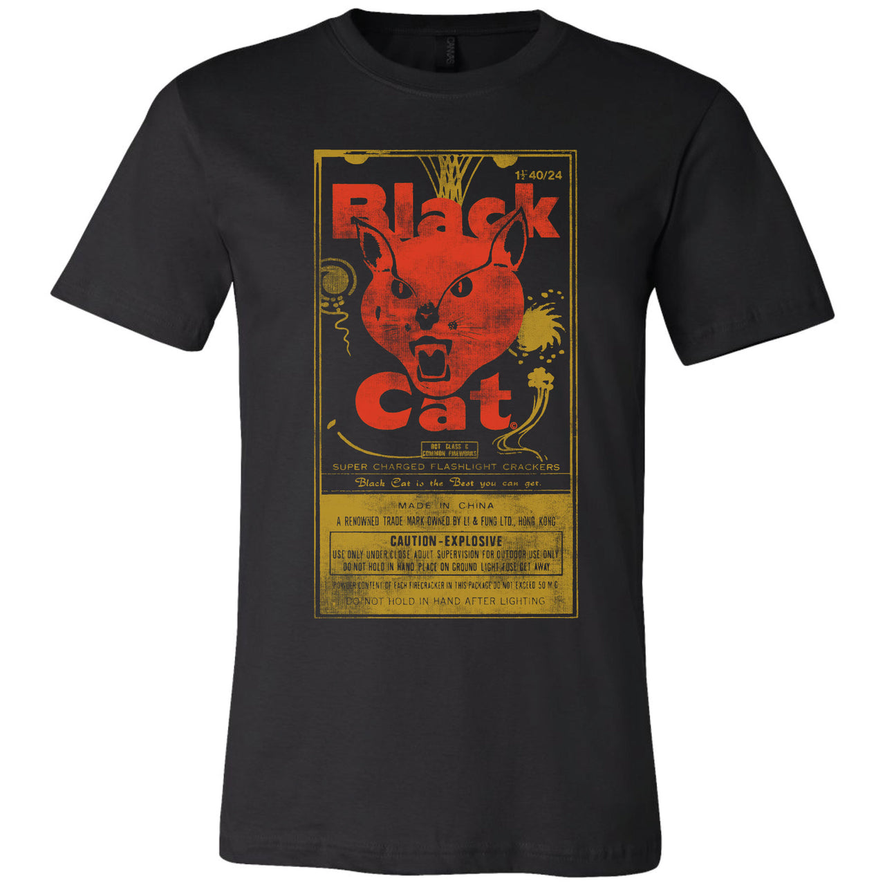 Black Cat - Firecracker T-shirt