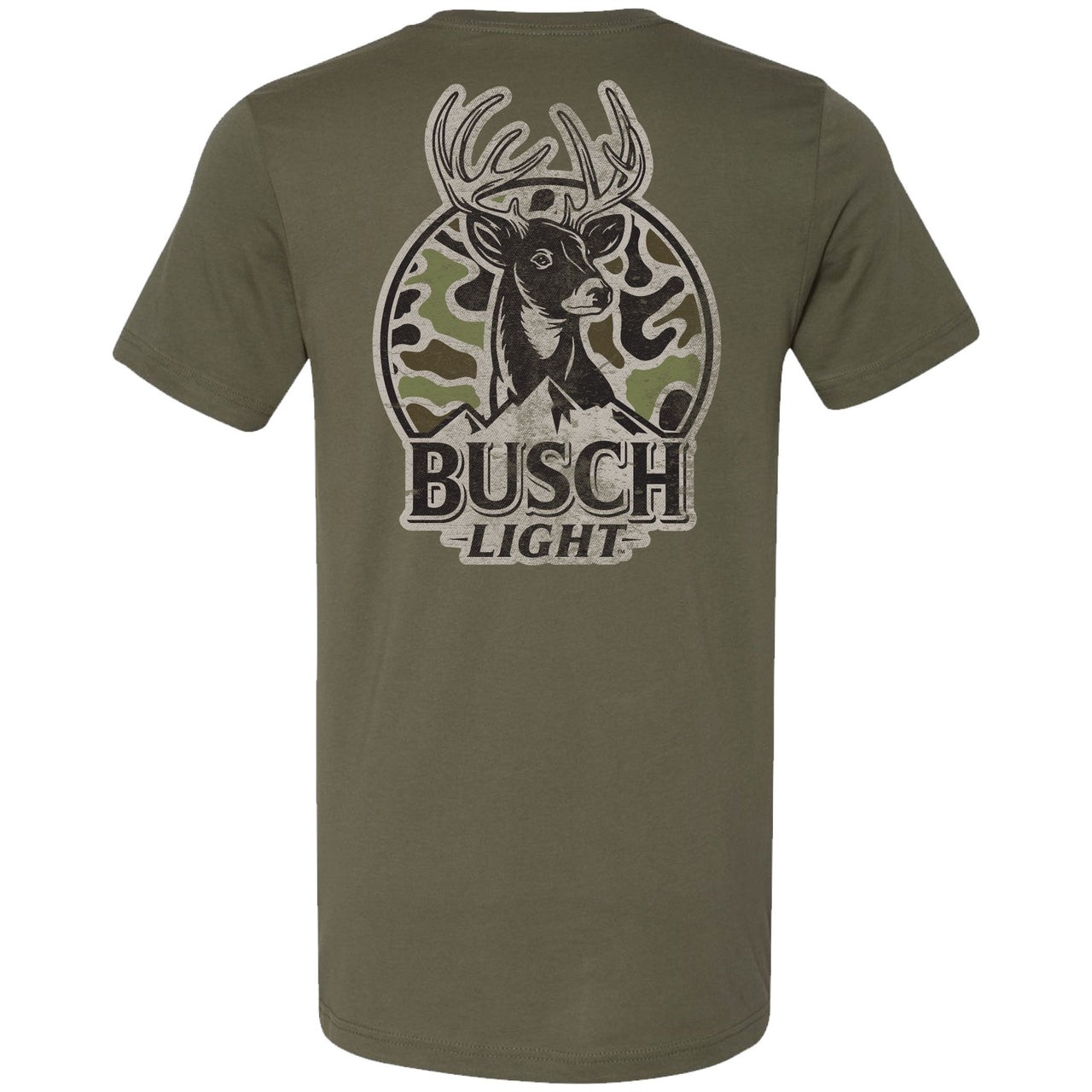 Busch Light - 2024 Can Camo - Buck Version 2-sided T-shirt