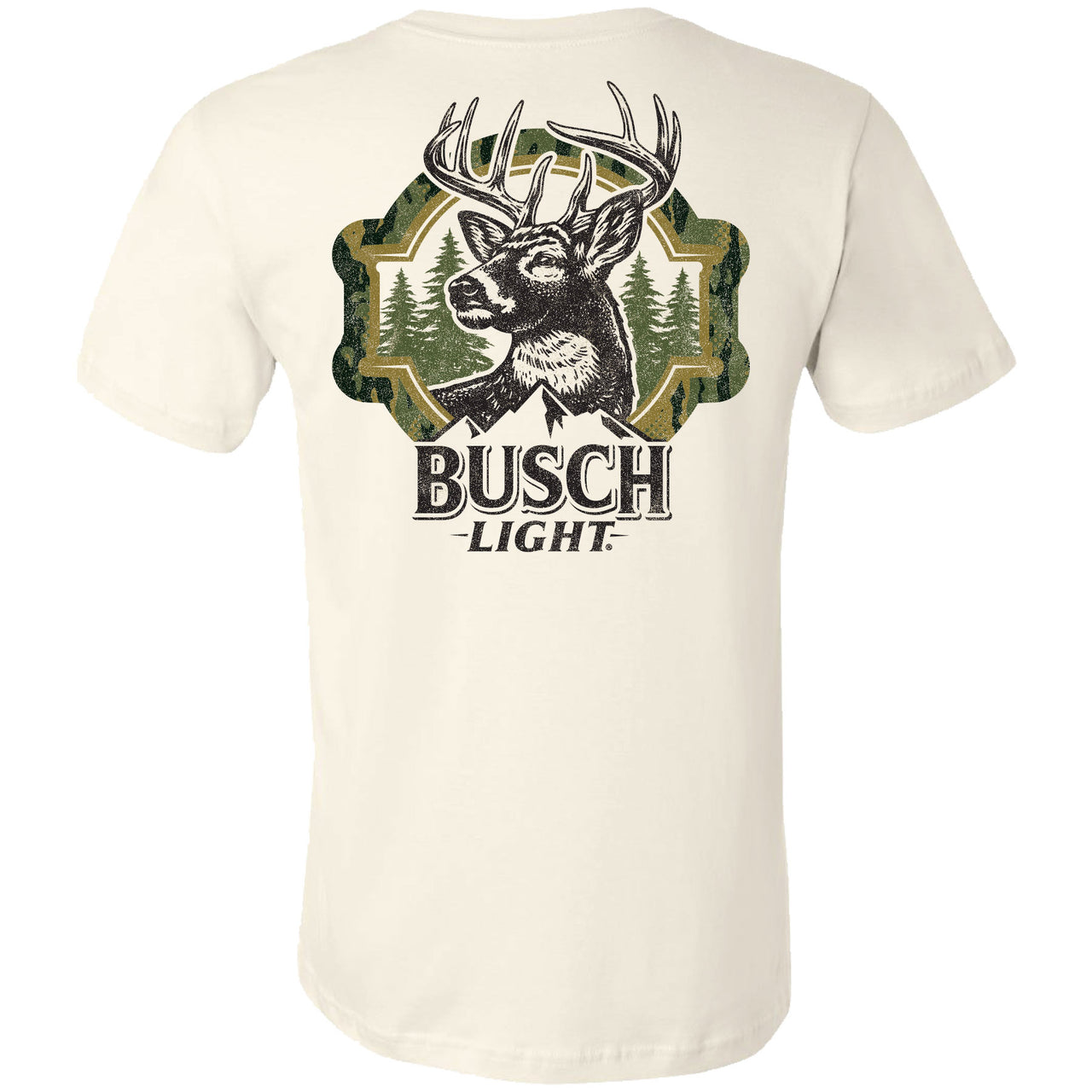 Busch Light - Hunting - 2025 Can Camo Buck Frame 2-sided T-shirt