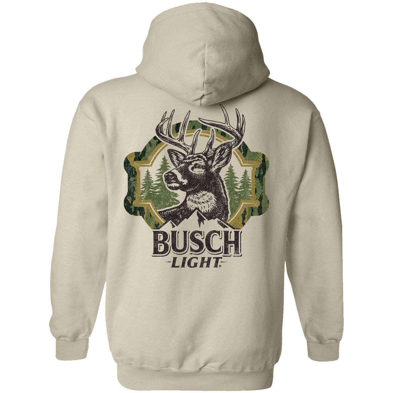 Busch Light - Hunting - 2025 Can Camo Buck Frame 2-sided Hoodie
