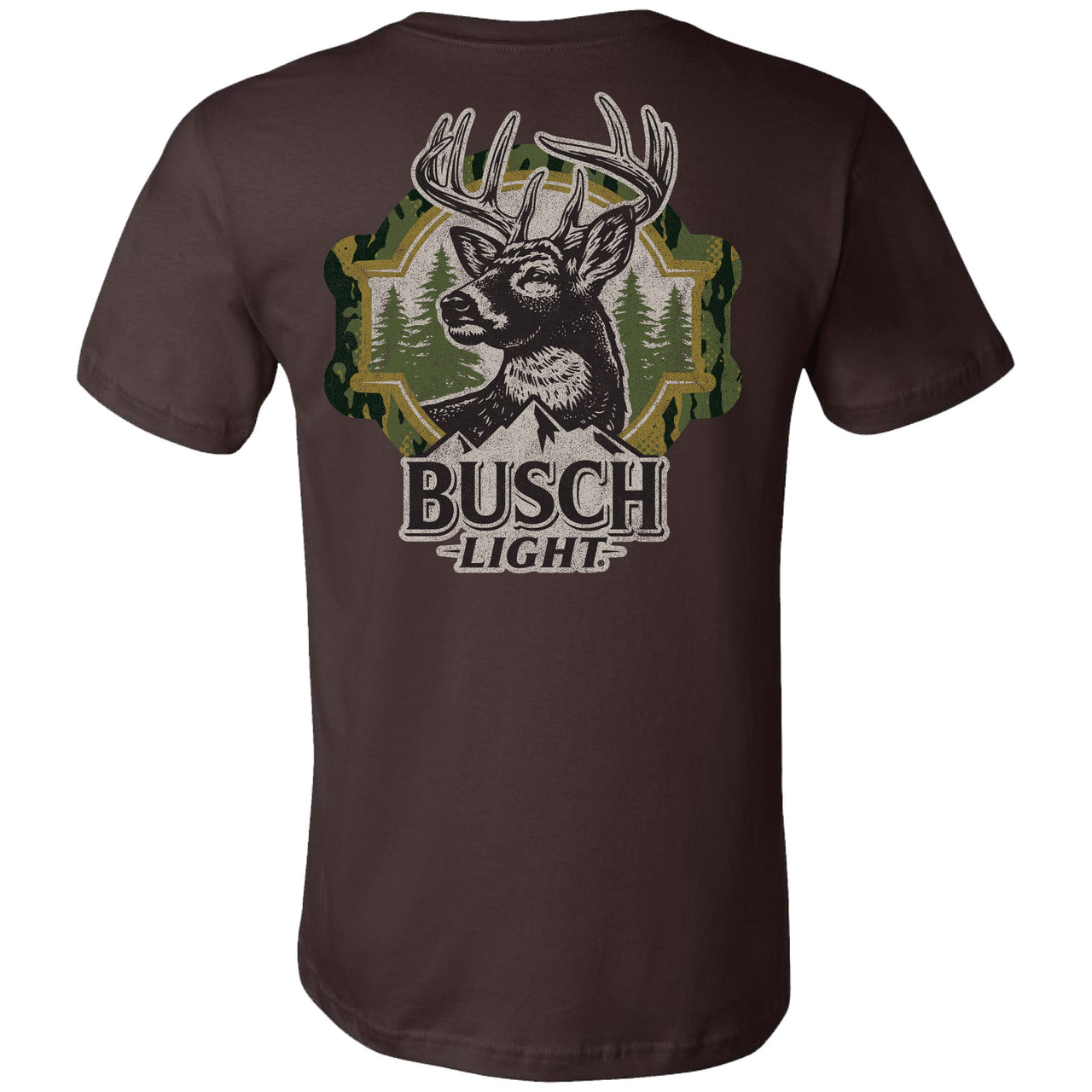 Busch Light - Hunting - 2025 Can Camo Buck Frame 2-sided T-shirt - V2