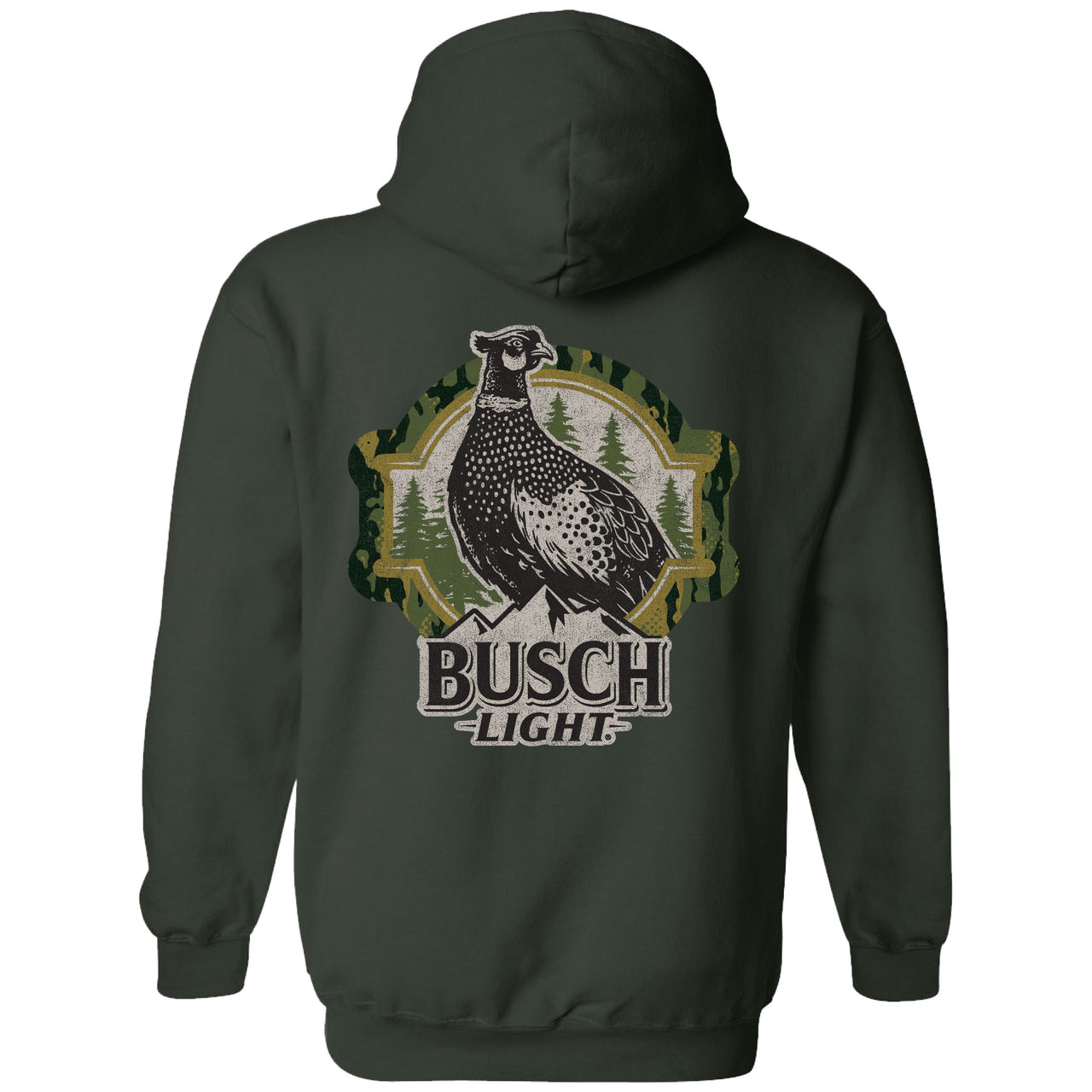 Busch Light - Hunting - 2025 Can Camo Pheasant Frame 2-sided Hoodie - V2
