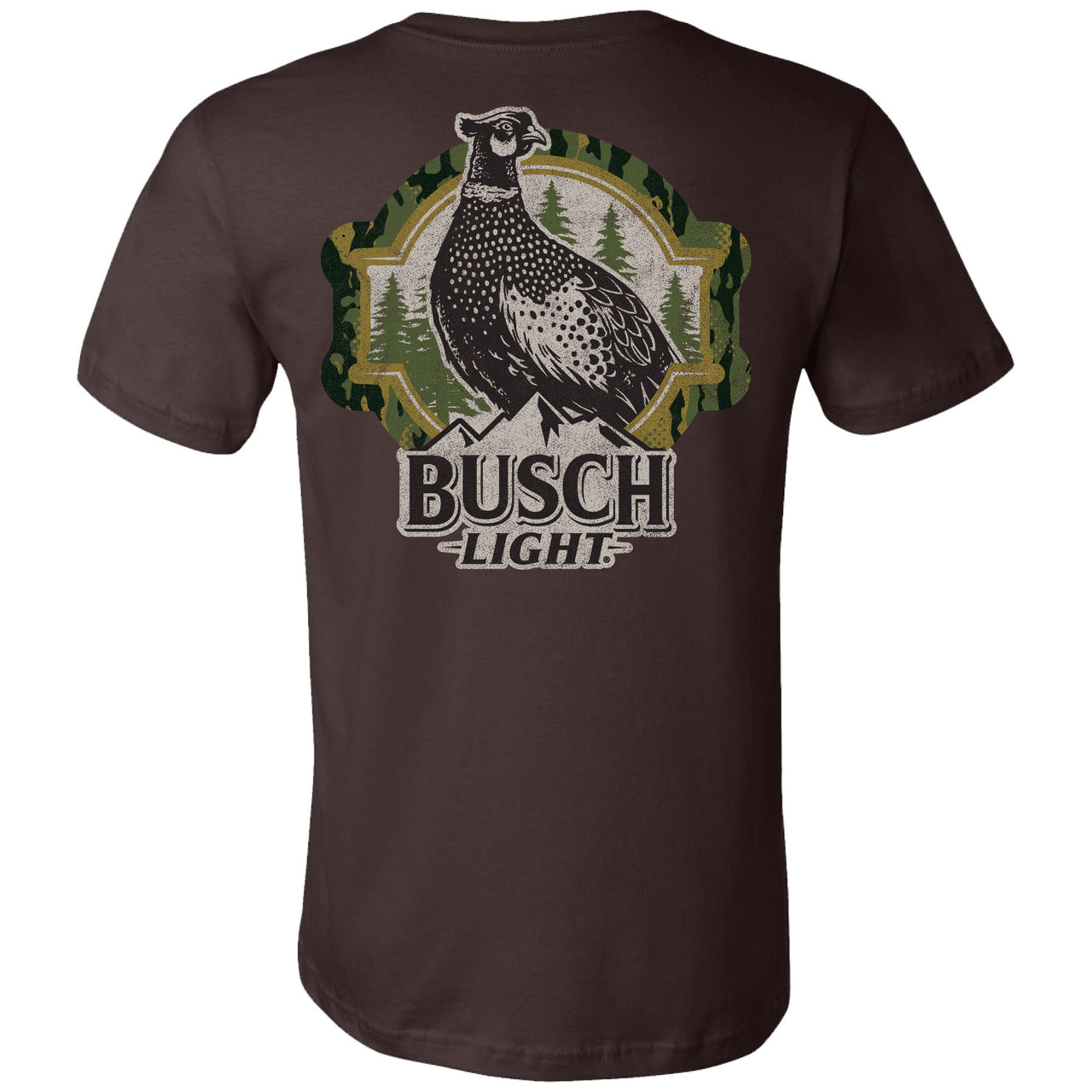 Busch Light - Hunting - 2025 Can Camo Pheasant Frame 2-sided T-shirt - V2