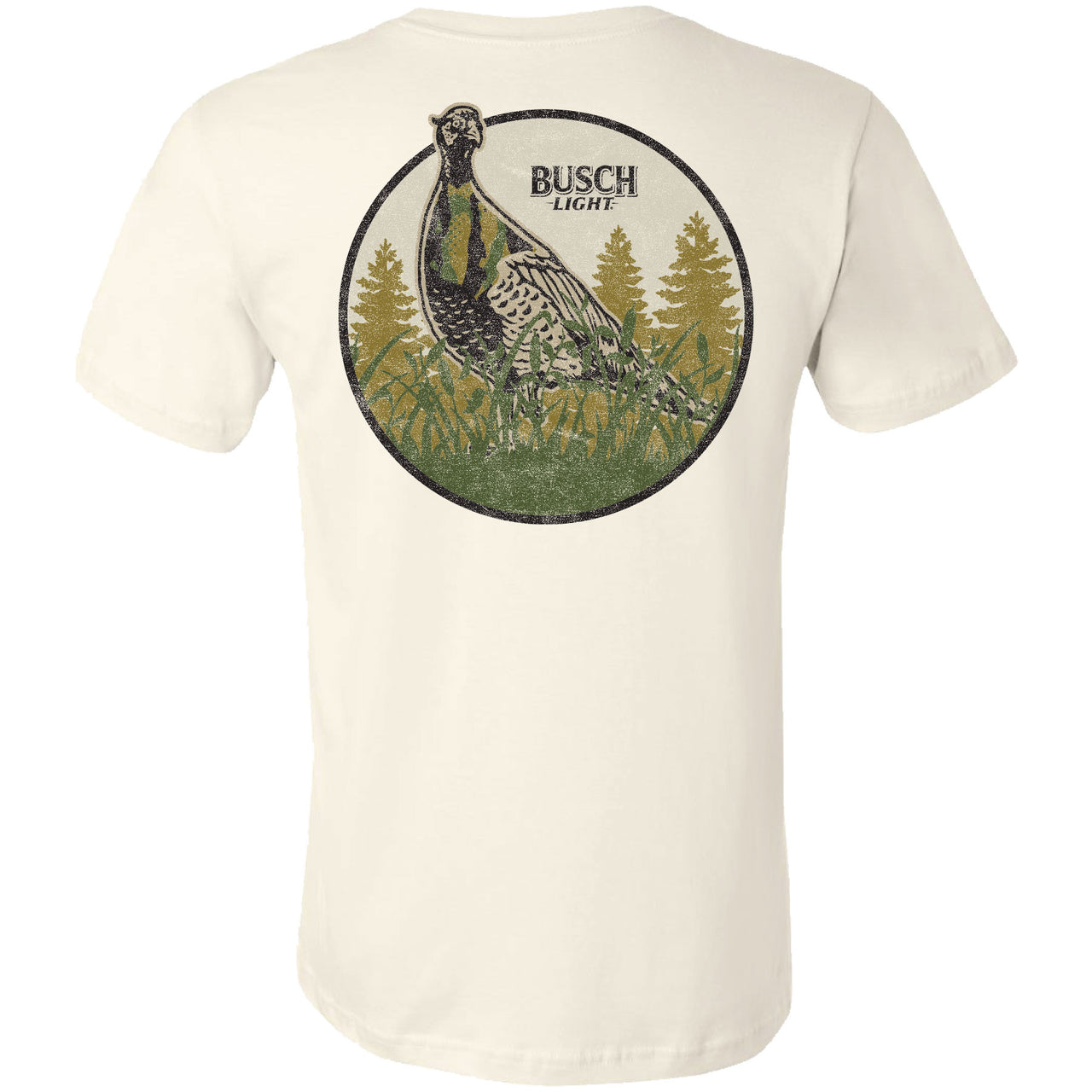 Busch Light - Hunting - 2025 Can Camo Pheasant Circle 2-sided T-Shirt