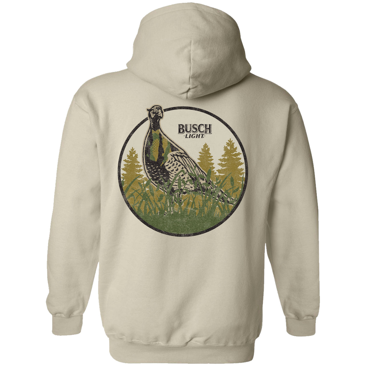 Busch Light - Hunting - 2025 Can Camo Pheasant Circle 2-sided Hoodie