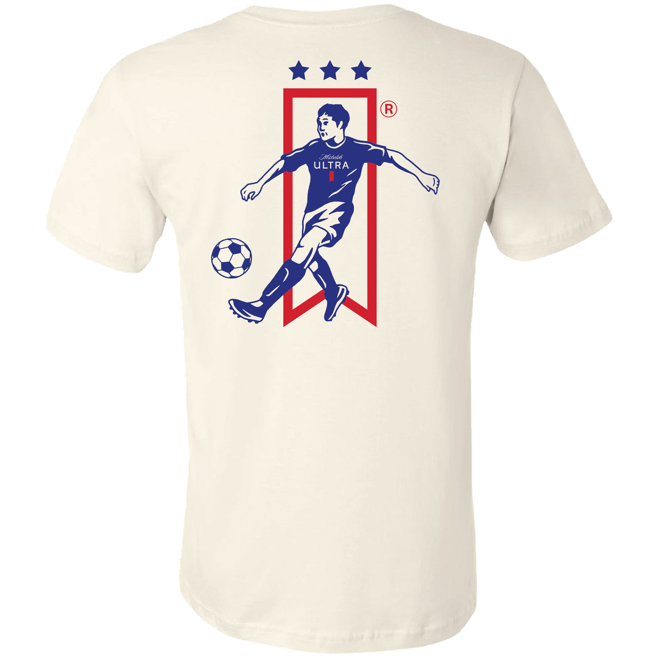 Michelob Ultra - Soccer Player Kick 2-sided T-shirt