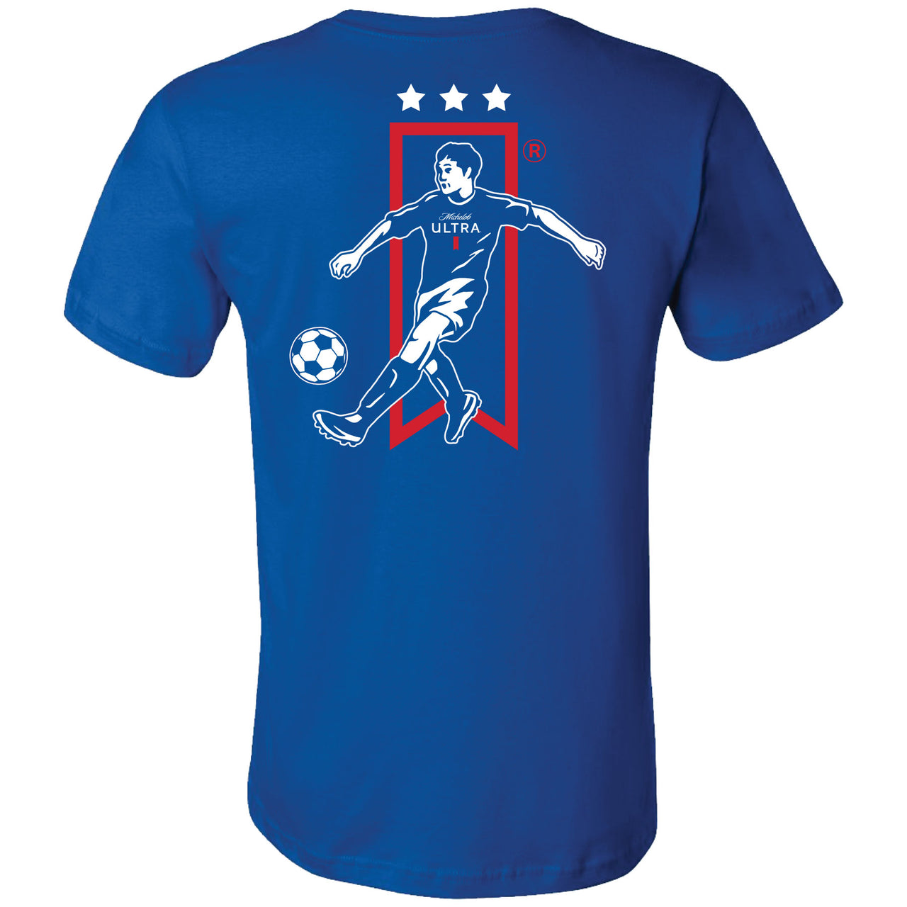 Michelob Ultra - Soccer Player Kick 2-sided T-shirt - V2