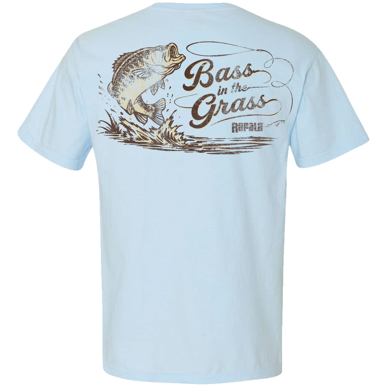 Rapala - Bass in the Grass 2-sided Garment-Dyed T-shirt