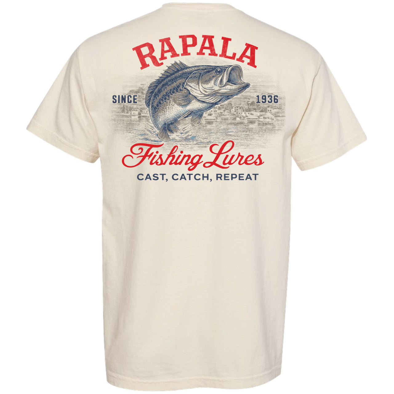 Rapala - Cast, Catch, Repeat 2-sided Garment-Dyed T-shirt