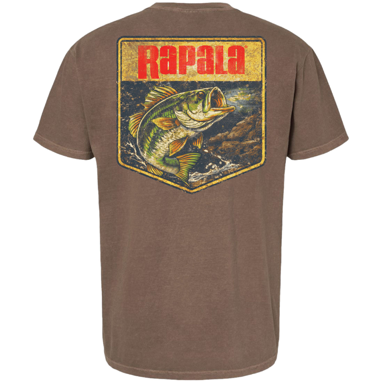 Rapala - Bass Badge Garment-Dyed 2-sided T-shirt