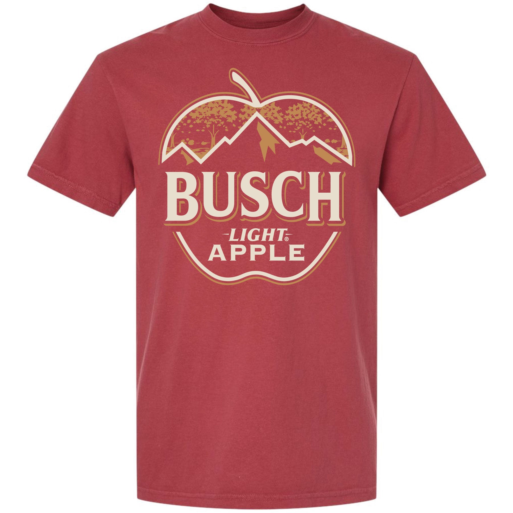 Busch Light Apple - Apple Outline Garment-Dyed Tee - Brew City Beer Gear