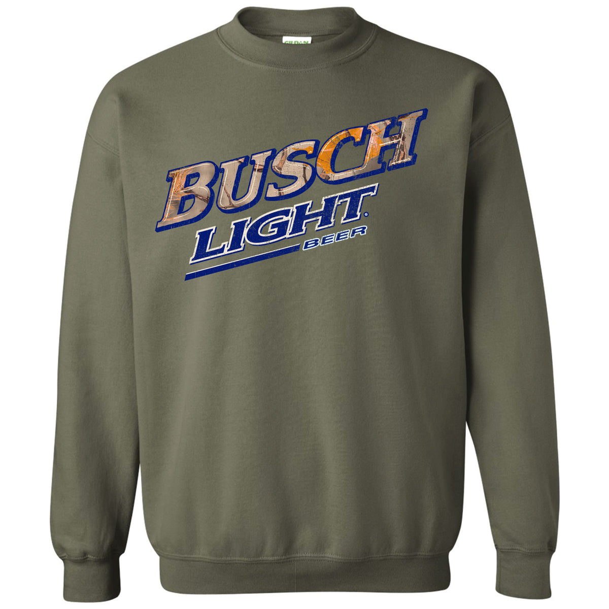 Busch Light - Hunting - 2026 Hunting Can Camo Logo Crew Sweatshirt