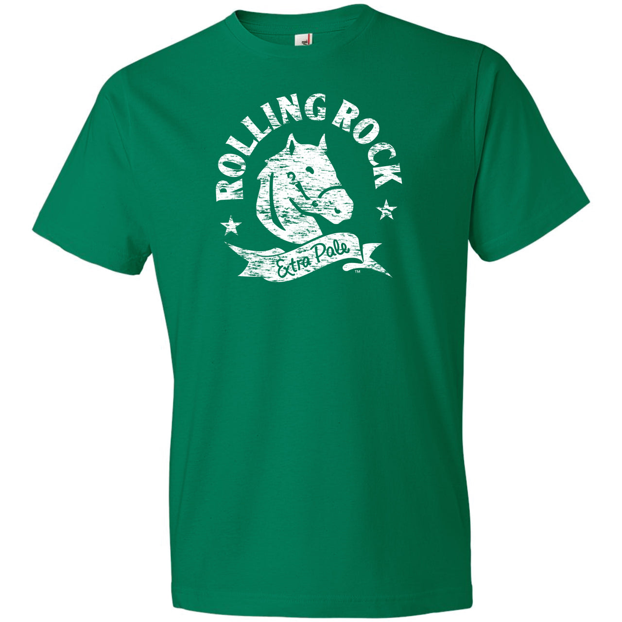 Rolling Rock - Pale Ale Horse Logo 2-Sided T-Shirt