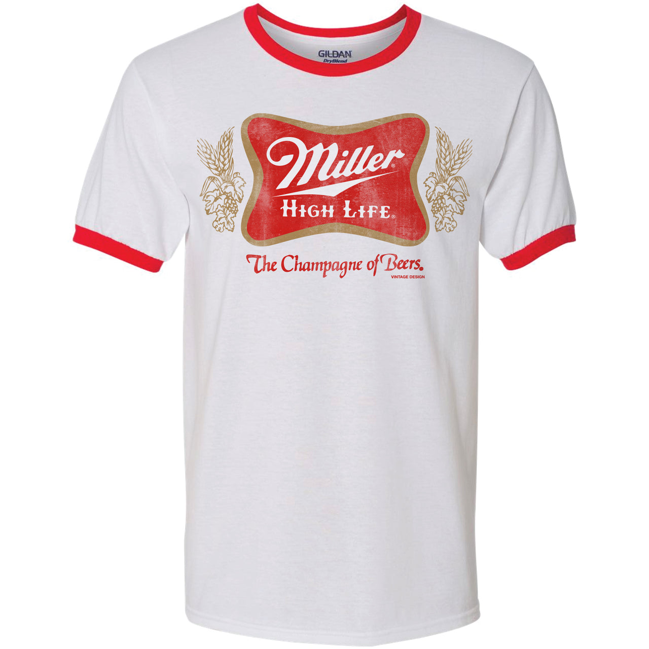 Miller High Life Vintage Soft Cross Ringer T-Shirt