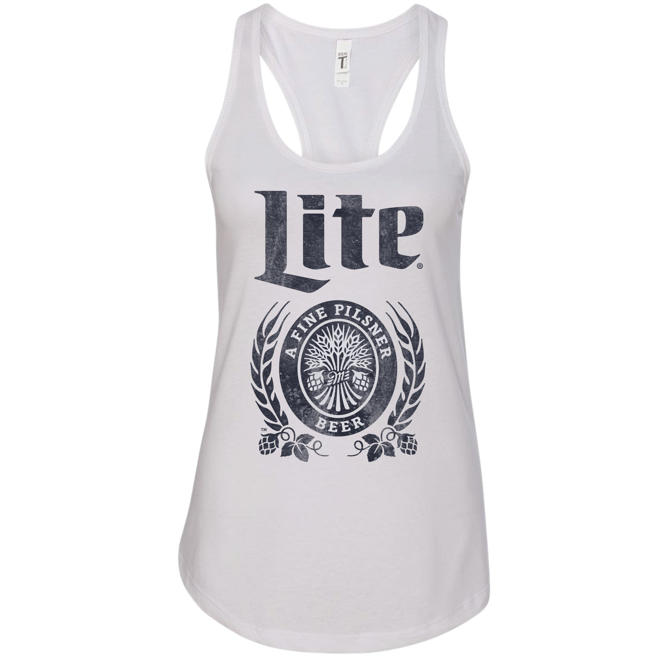 Miller Lite - One Color Label Ladies Logo Tank Top