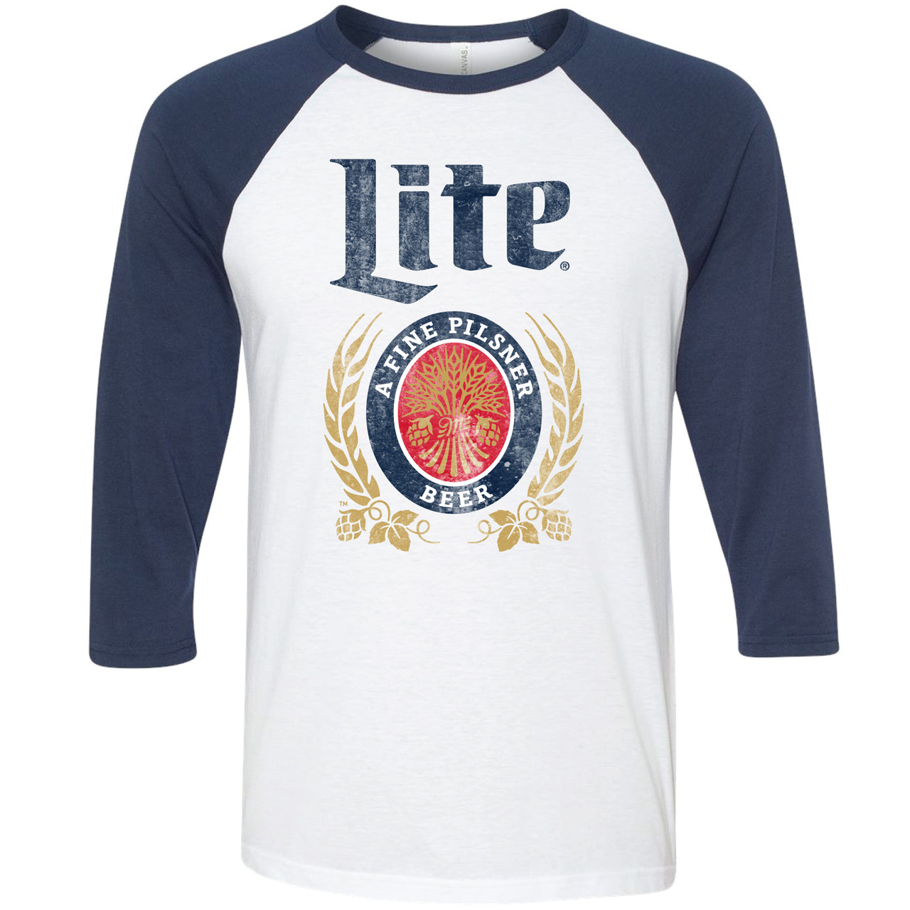Miller Lite - Full Color Label Raglan T-Shirt