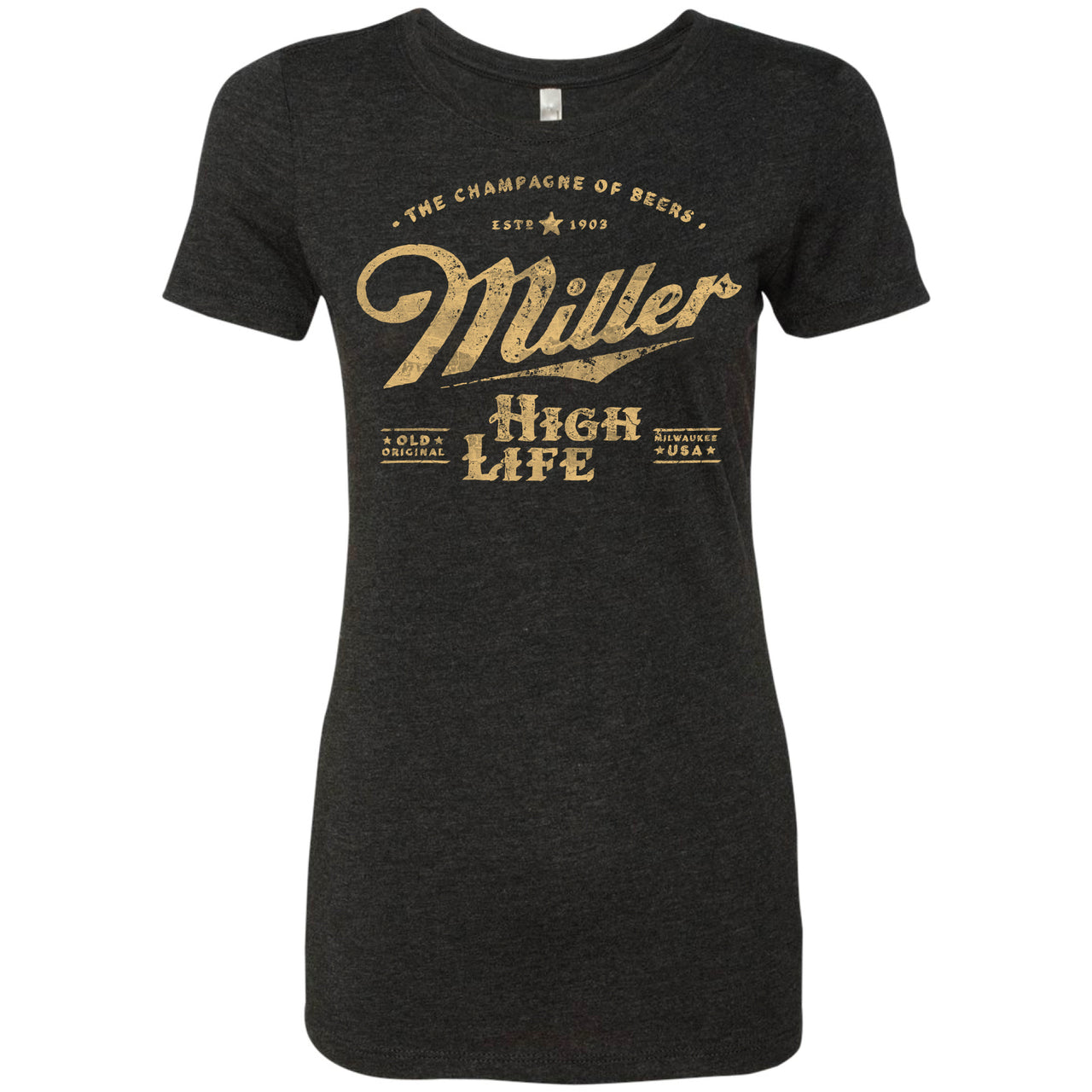 Miller High Life - Vintage Army Ladies T-Shirt.