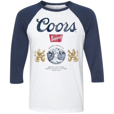 Coors Banquet Label Raglan Three-Quarter Sleeve T-Shirt