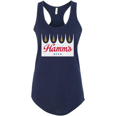 Hamm's Crown Logo Ladies Tank Top