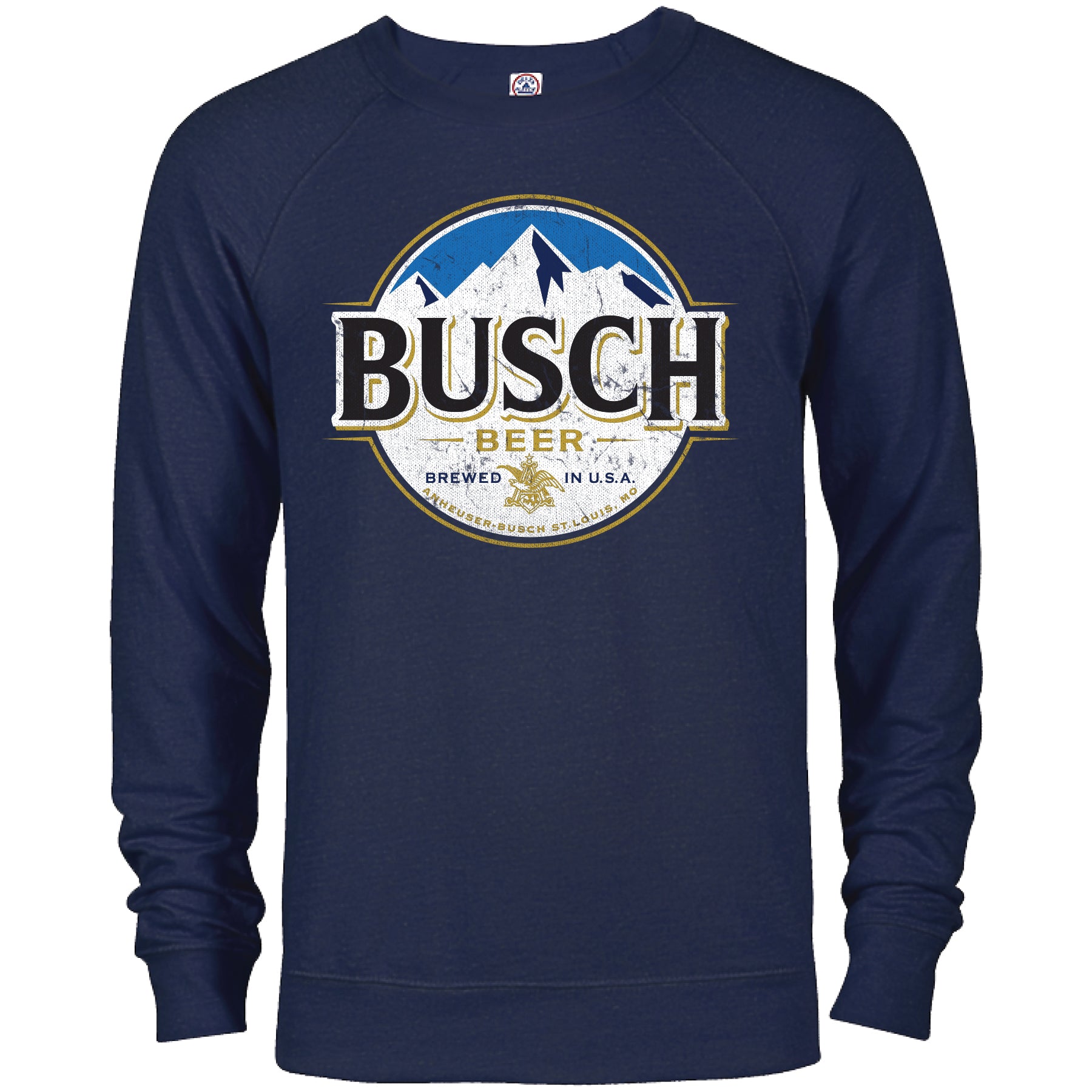Busch Full Color Logo French Terry Crew Sweatshirt – Brew City Beer Gear