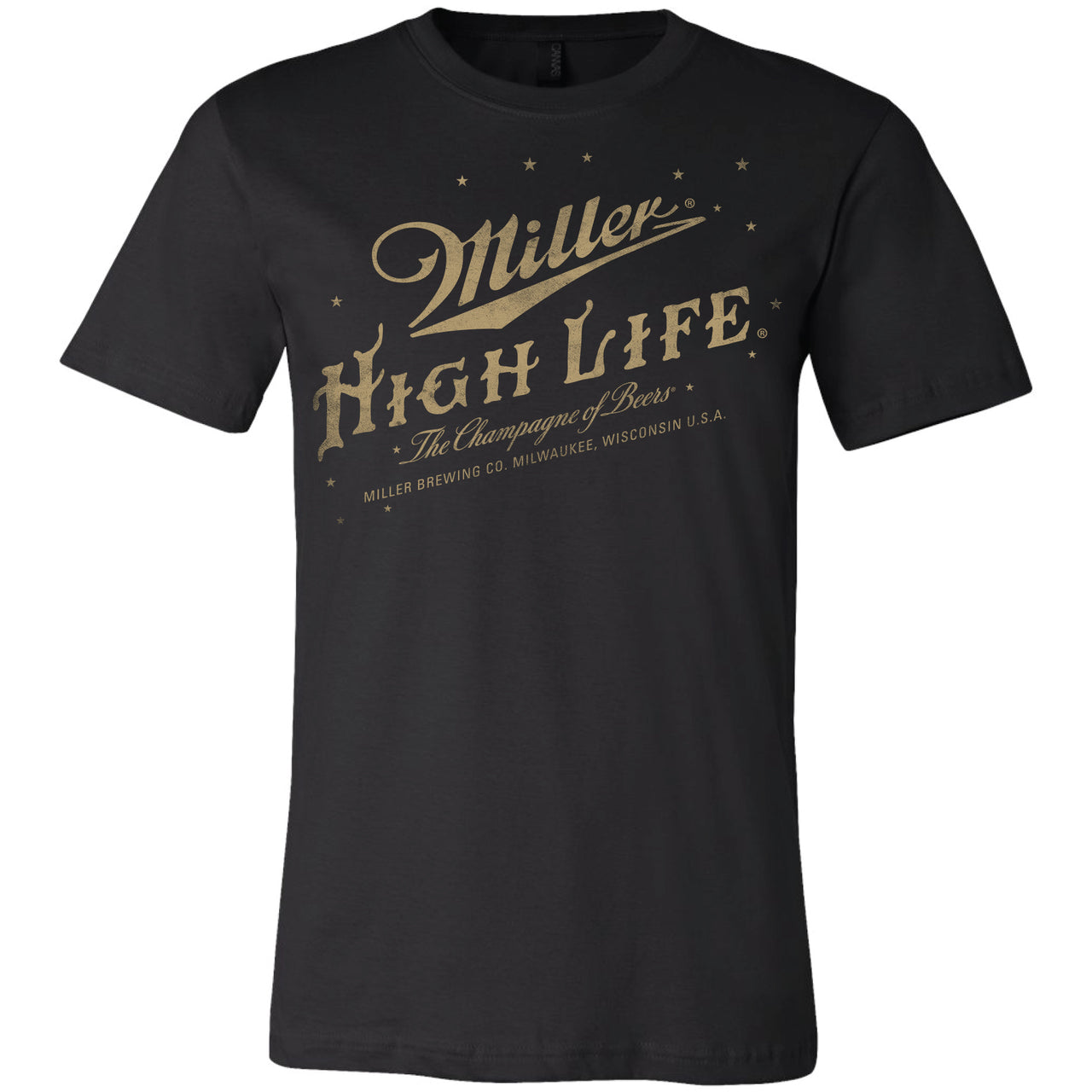 Miller High Life - Stars Label Logo T-Shirt