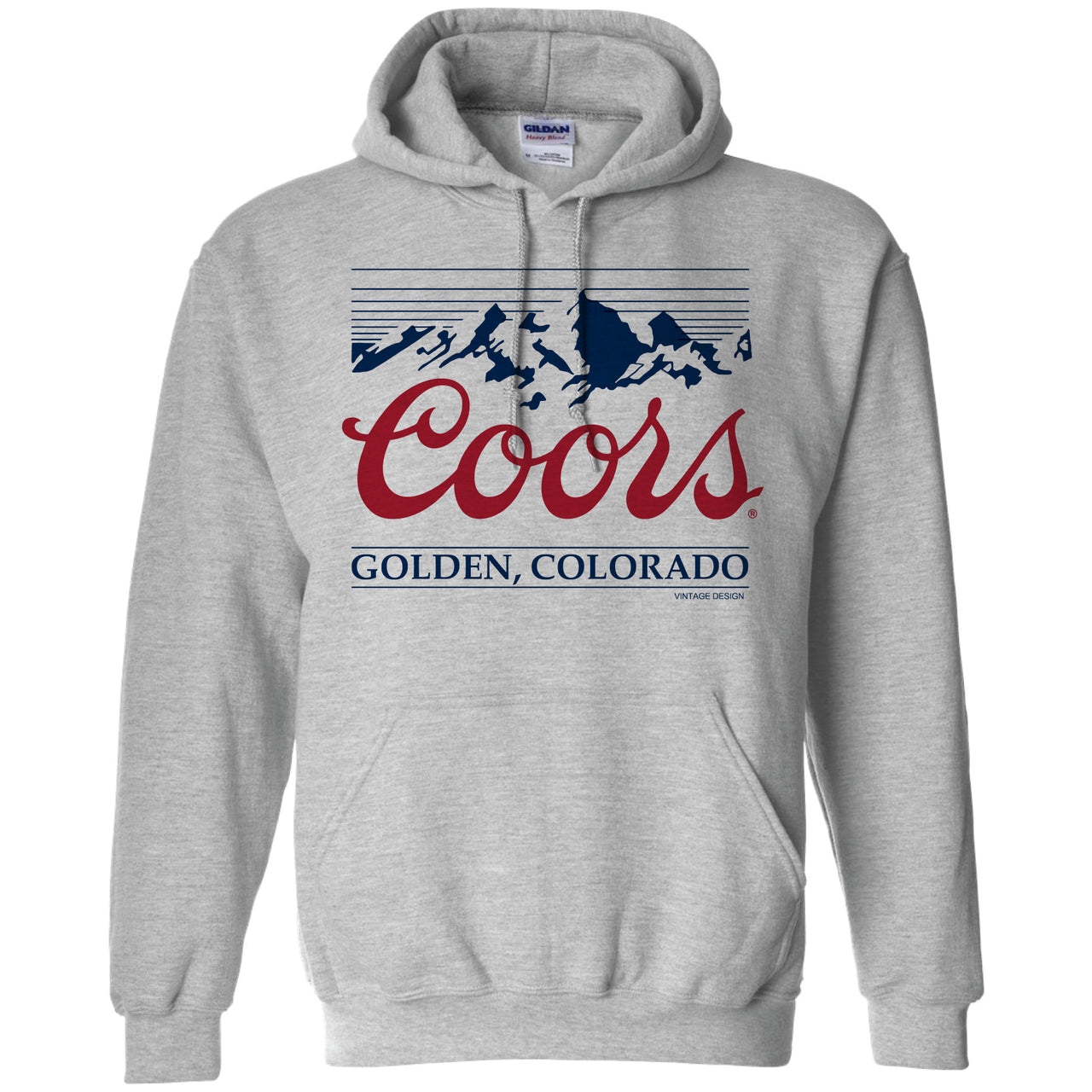 Coors Vintage Mountain Hooded Sweatshirt