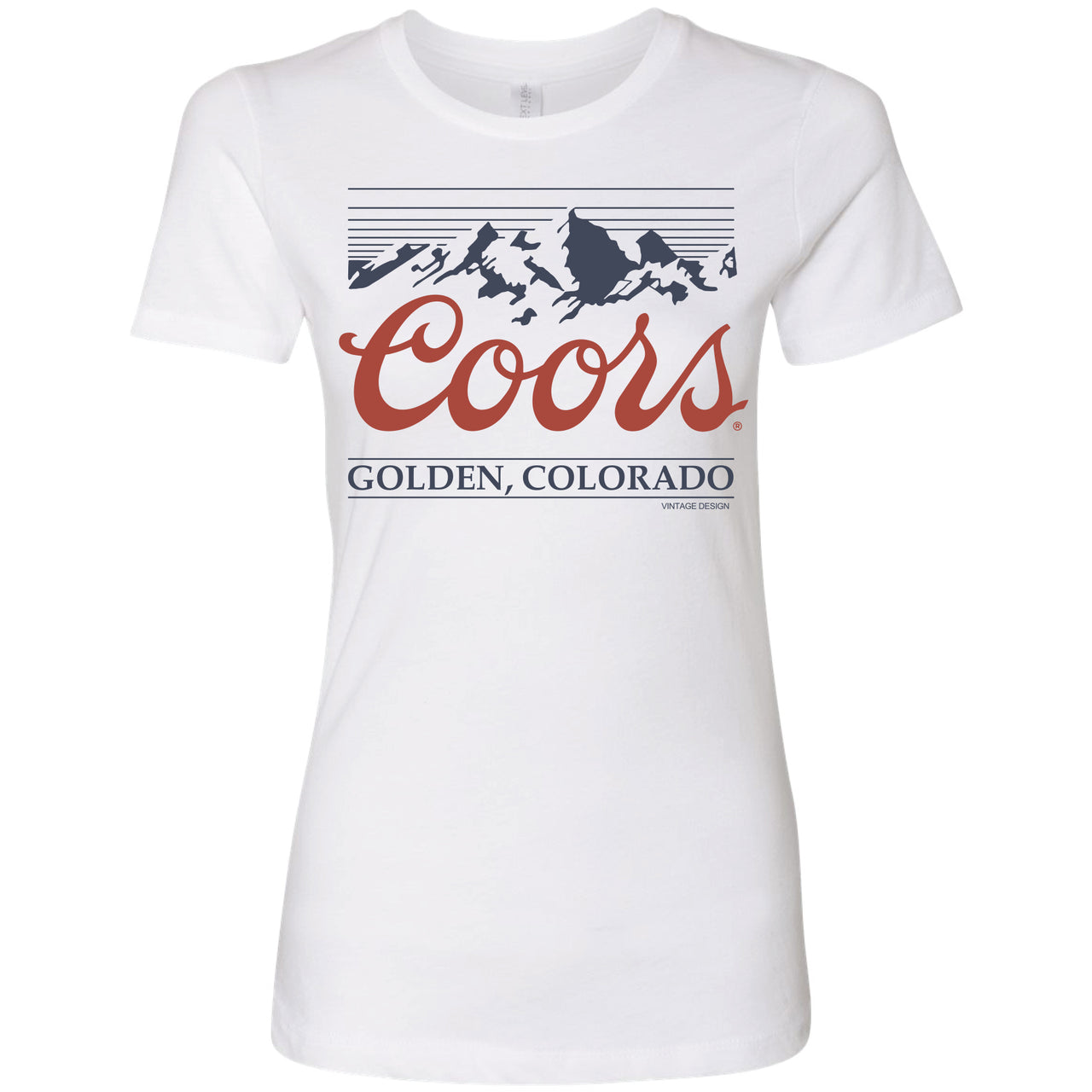 Coors Banquet - Vintage Mountain Ladies T-shirt