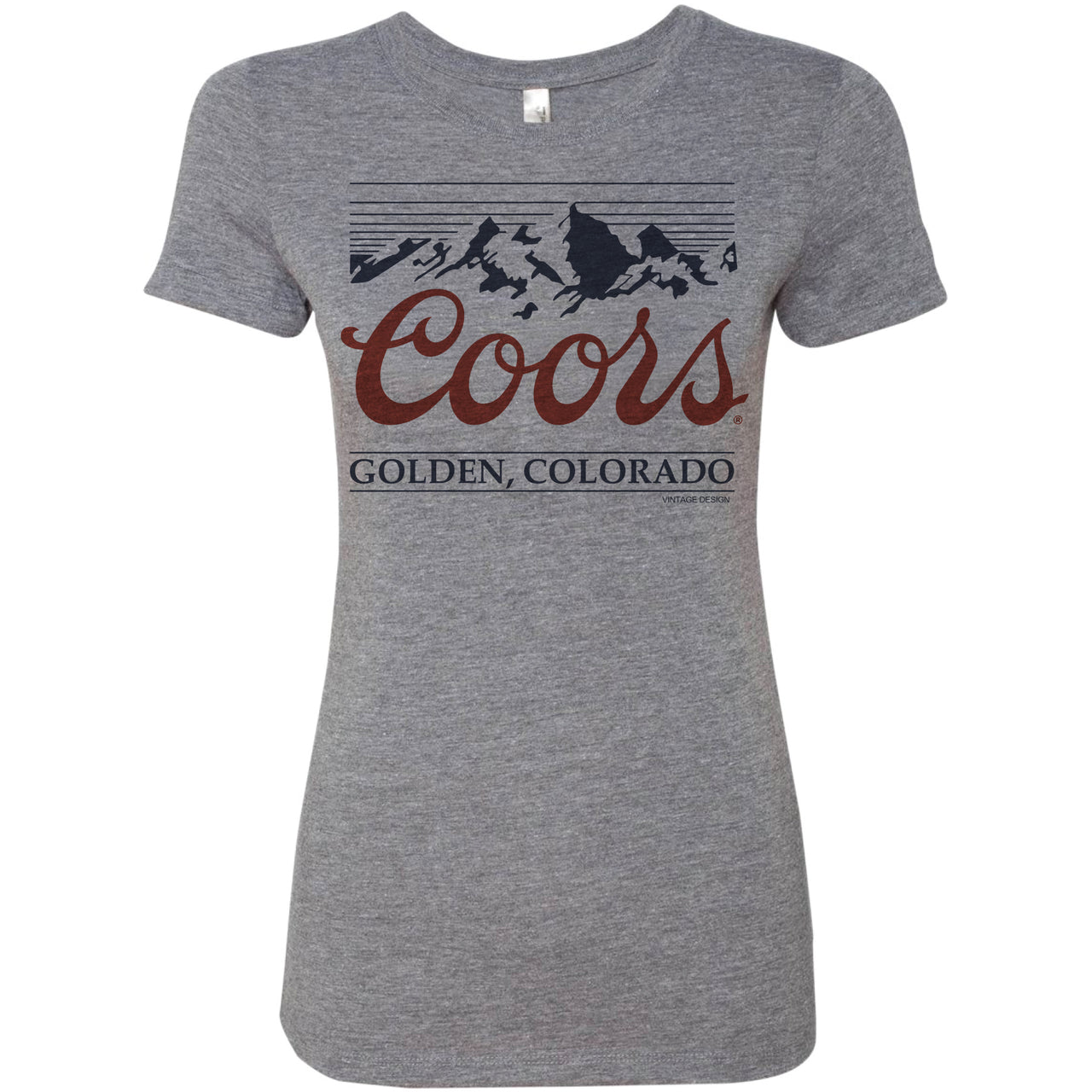 Coors Banquet - Vintage Mountain Ladies T-shirt