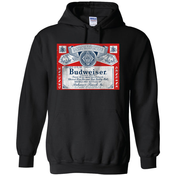 Budweiser Vintage 1966 Distressed Label Hooded Sweatshirt
