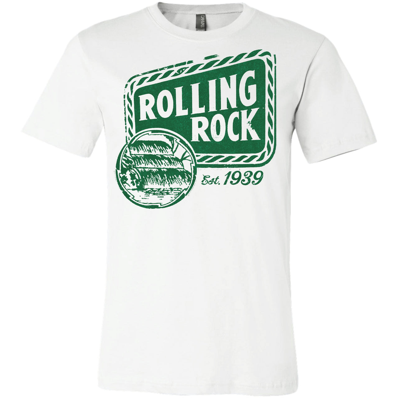 Rolling Rock - Waterfall Label T-Shirt