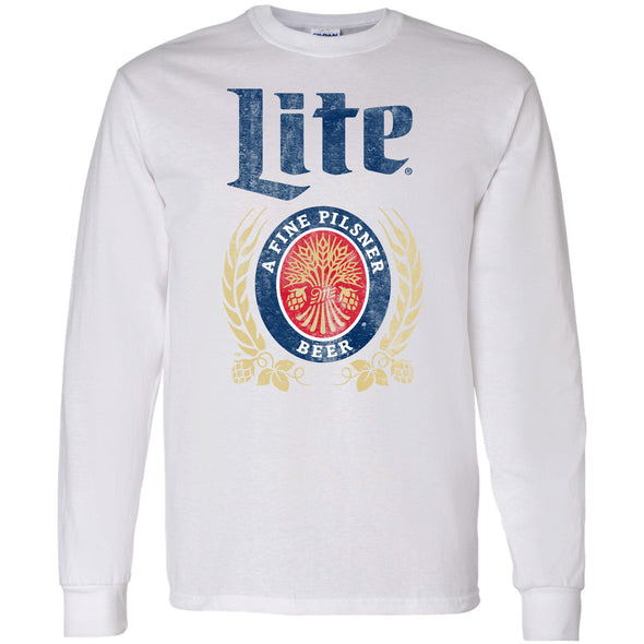 Miller Lite Full Color Logo Long Sleeve T-Shirt