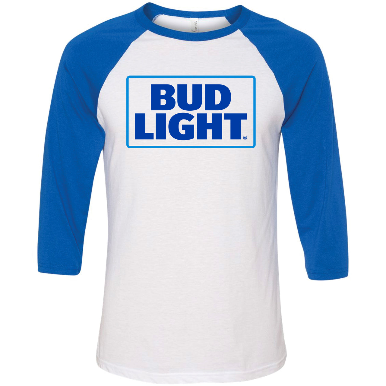 Bud Light - Logo Raglan Three-Quarter Sleeve T-Shirt
