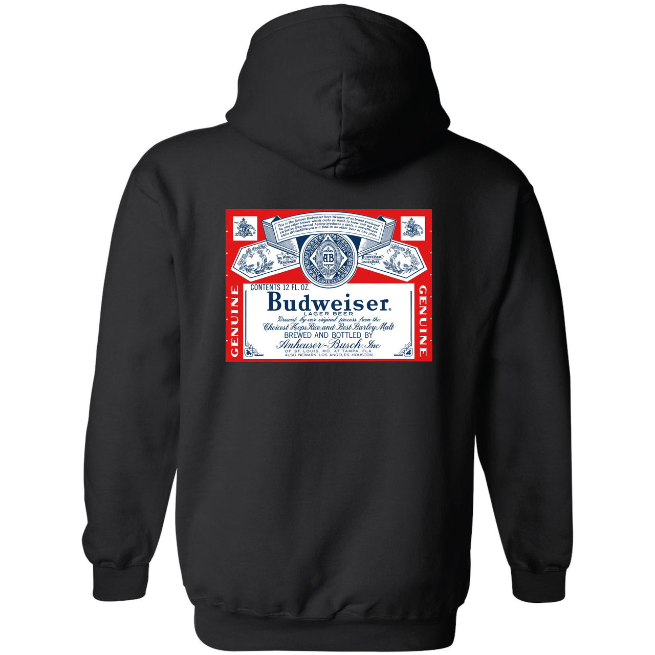 Budweiser - Vintage 1966 Label 2-Sided Hoodie