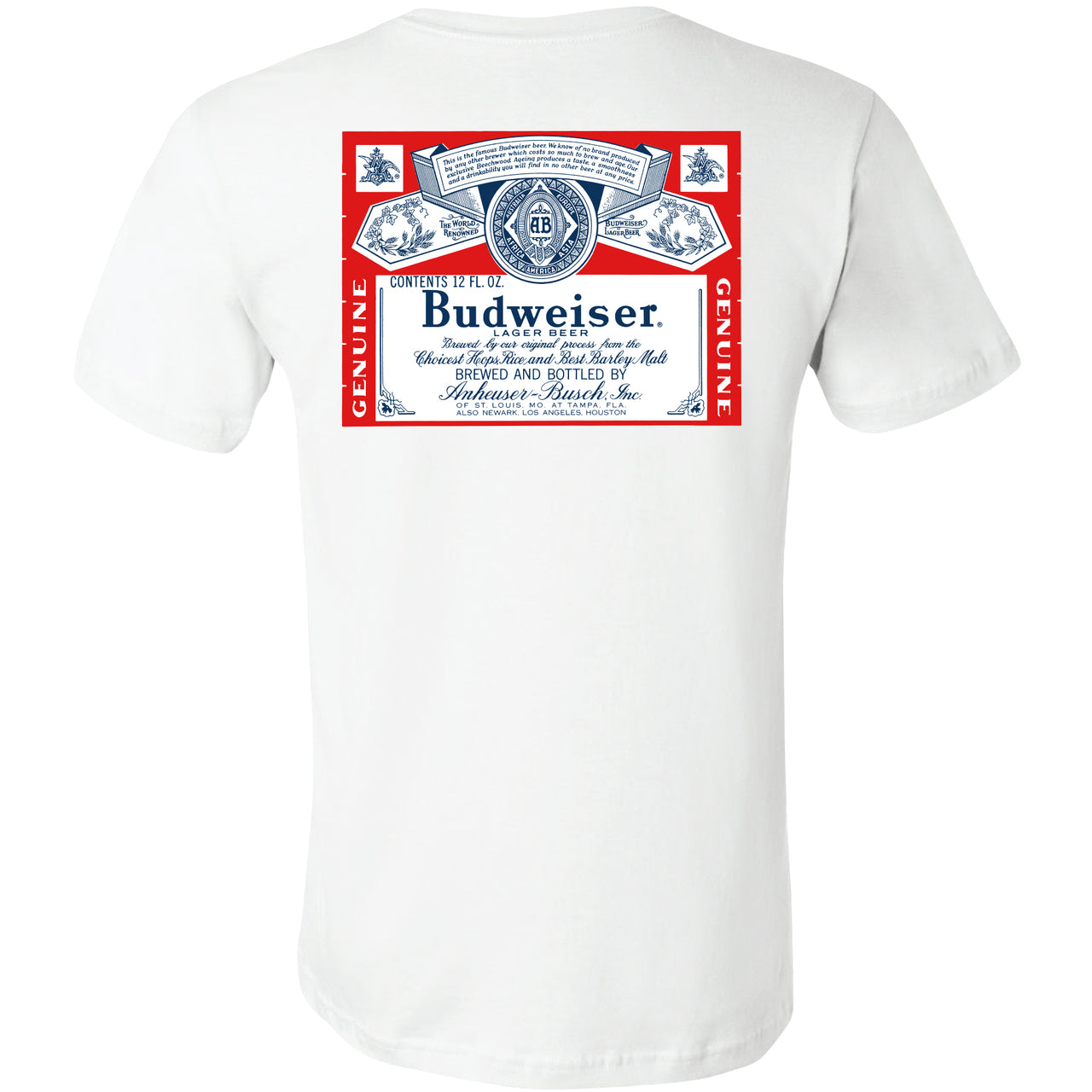 Budweiser - Vintage 1966 Label 2-Sided T-Shirt