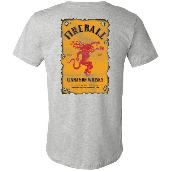 Fireball Arch Logo Label 2-Sided T-Shirt