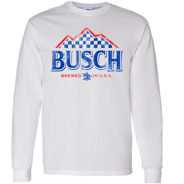 Busch Flag Mountain Racing Long Sleeve T-Shirt